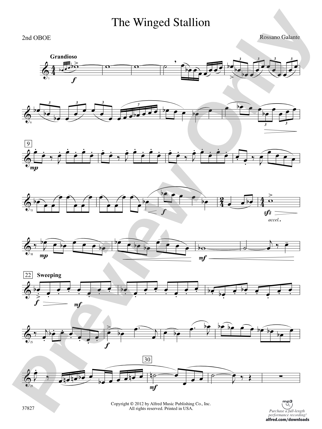 The Winged Stallion: 2nd Oboe