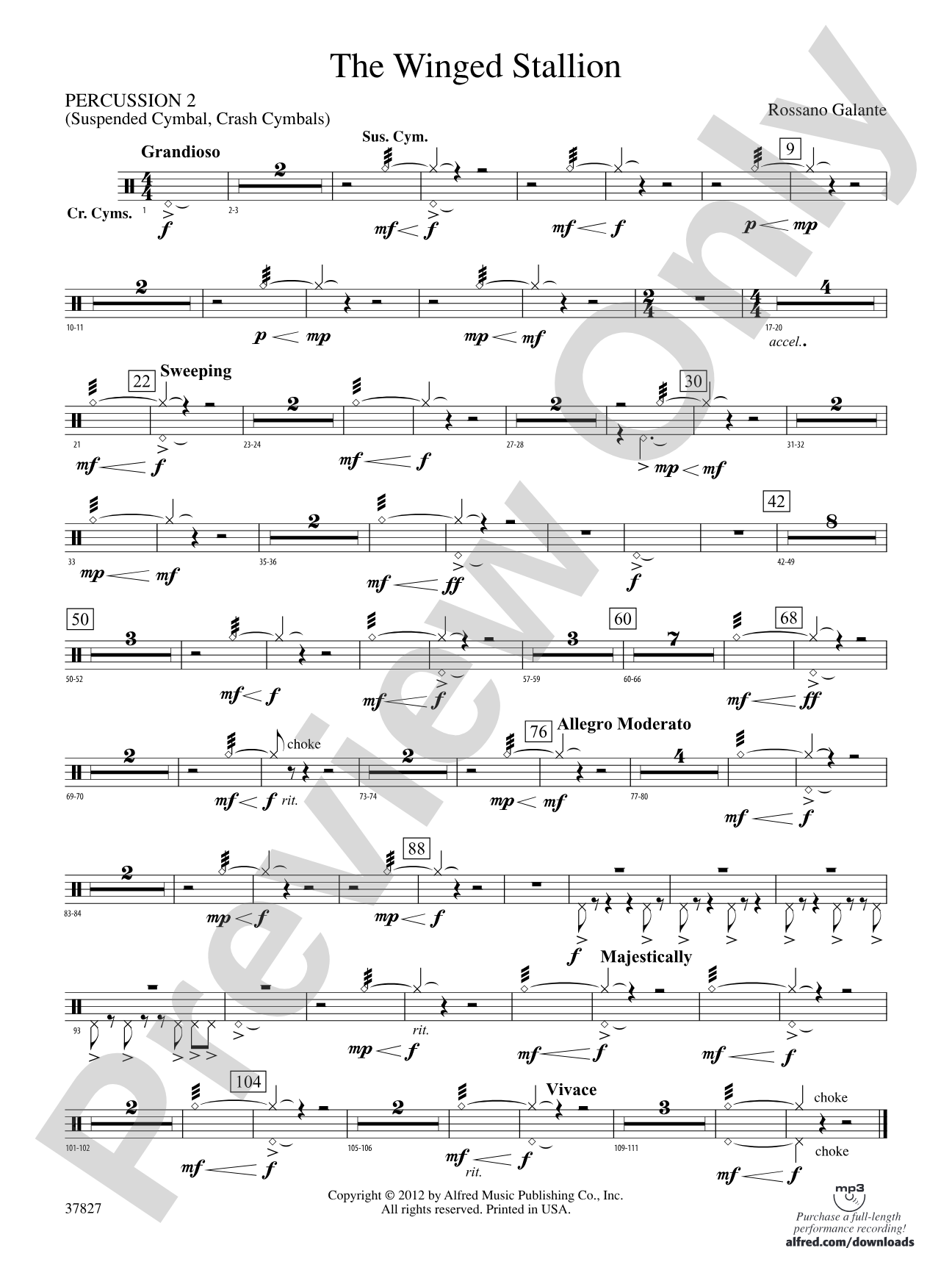The Winged Stallion: 2nd Percussion