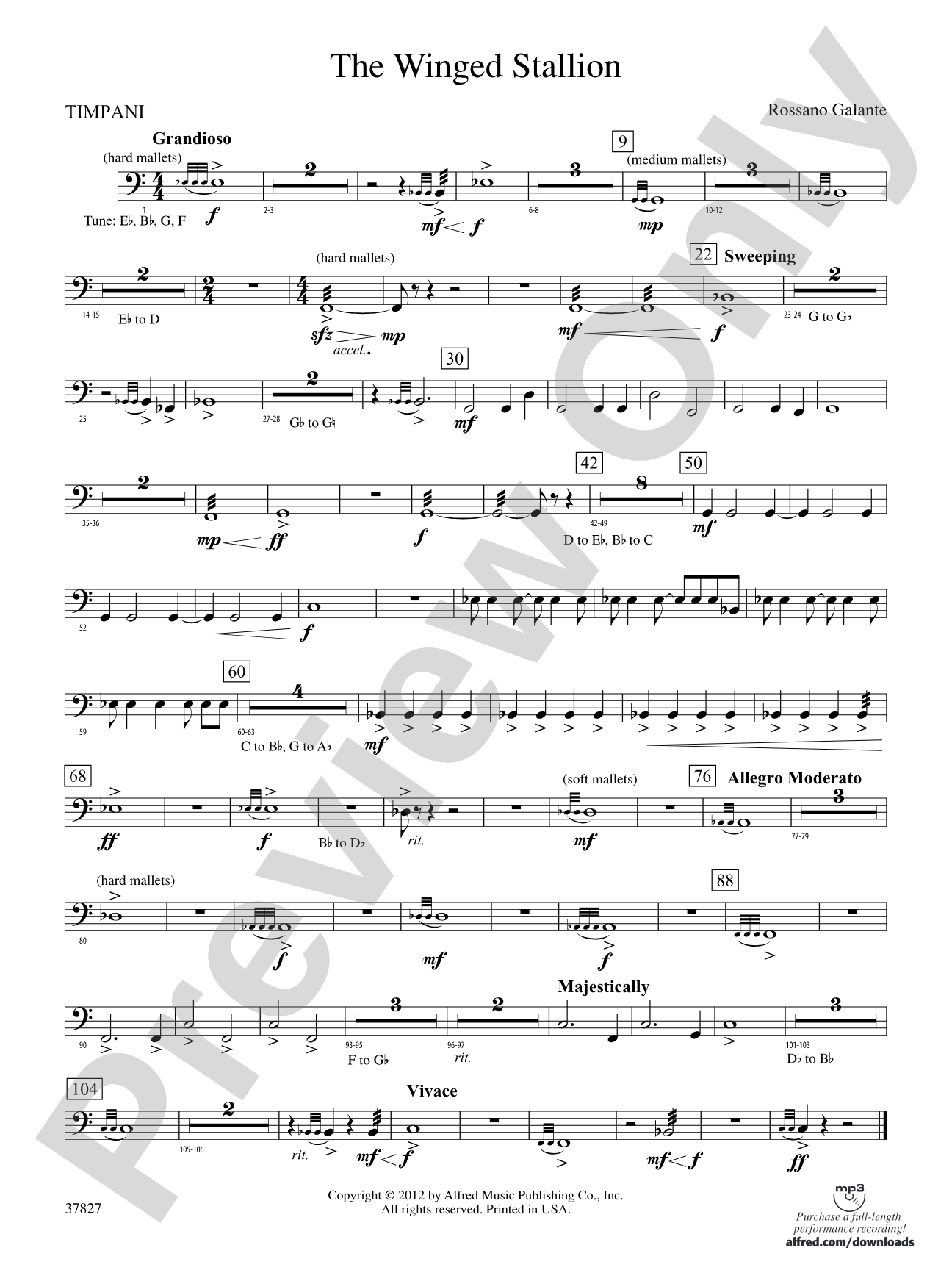 The Winged Stallion: Timpani