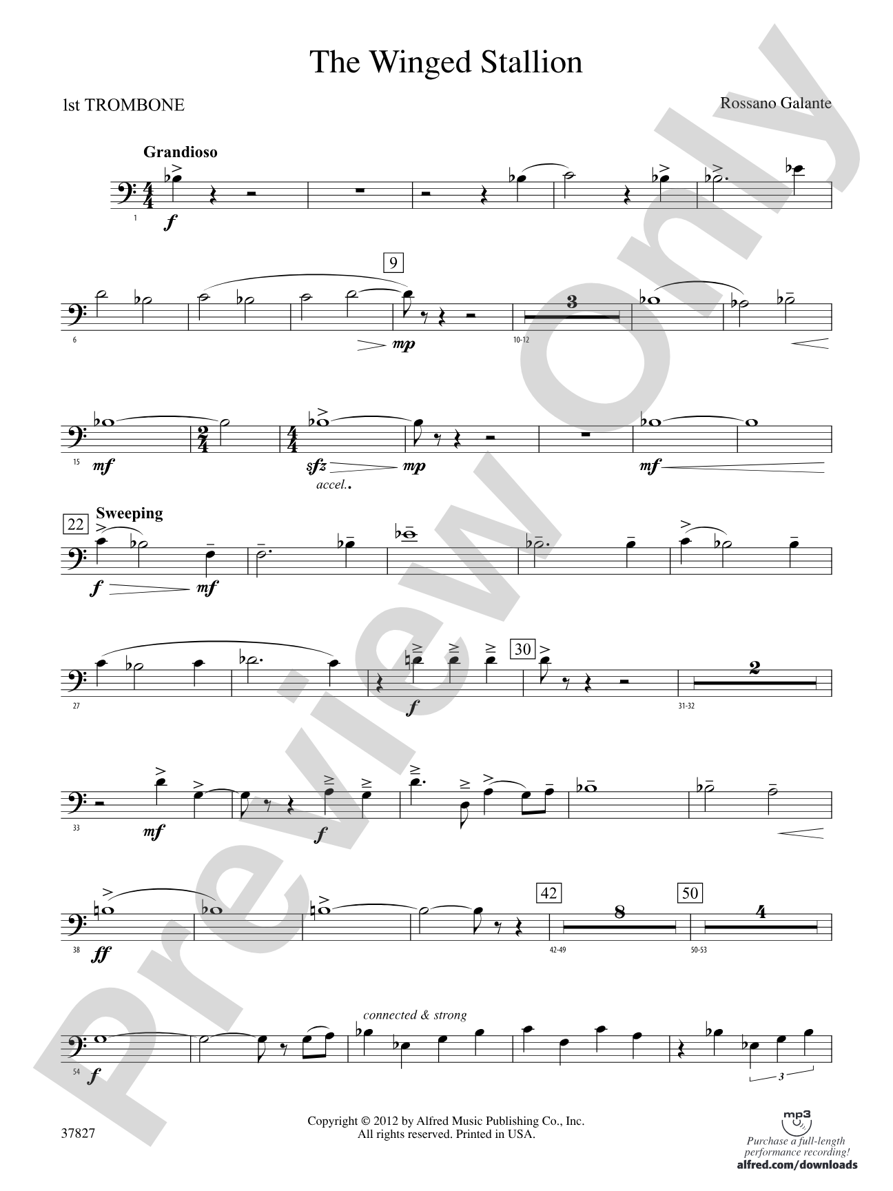 The Winged Stallion: 1st Trombone