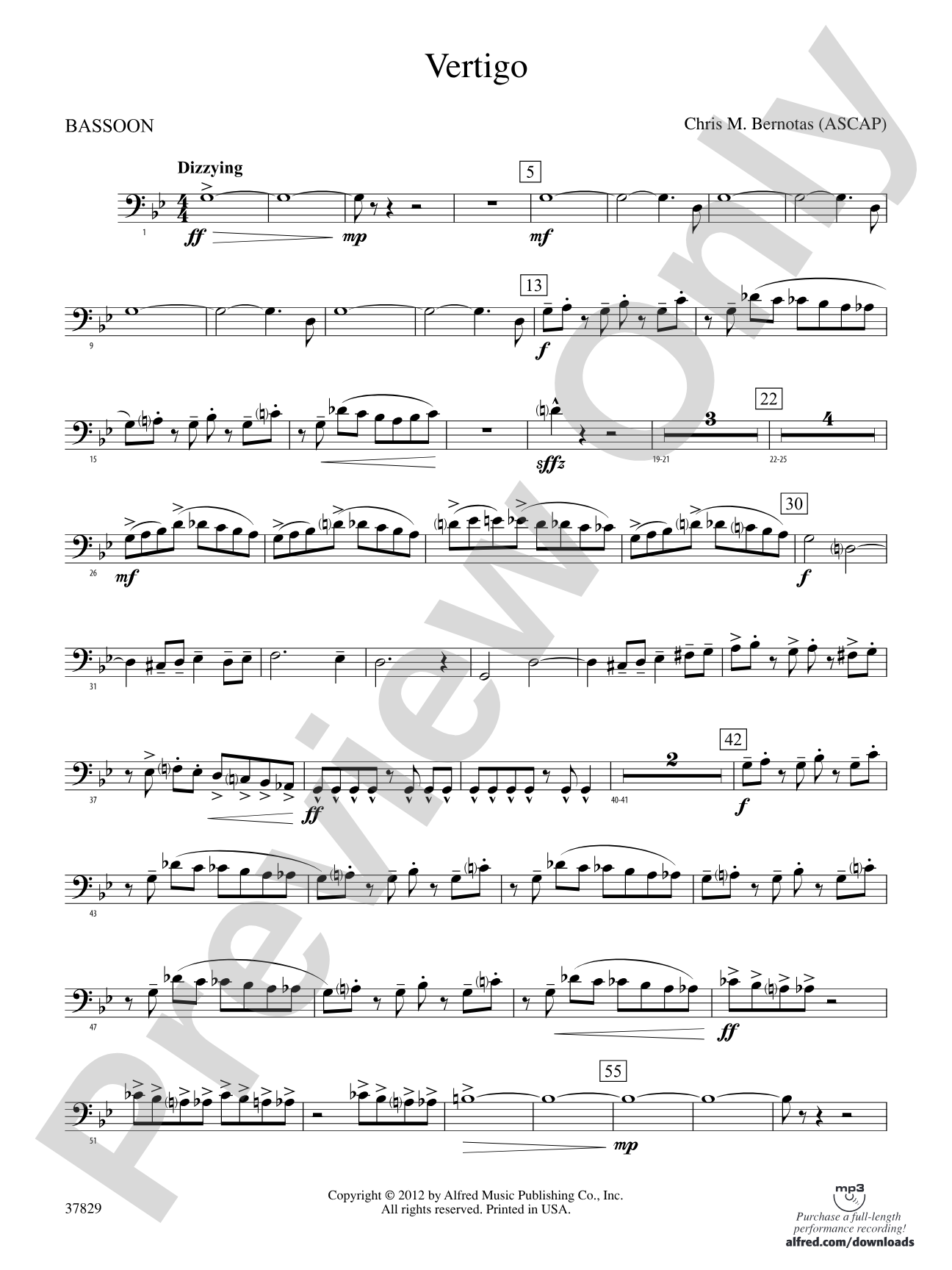 Vertigo: Bassoon