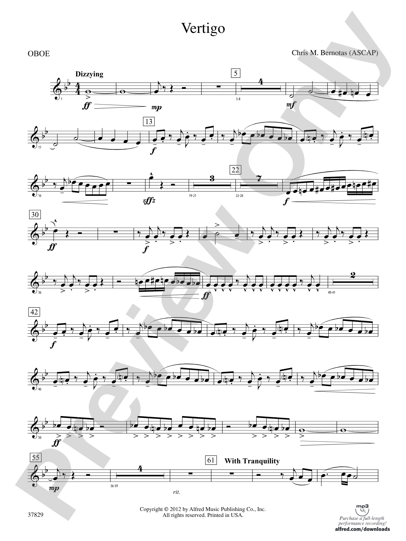 Vertigo: Oboe