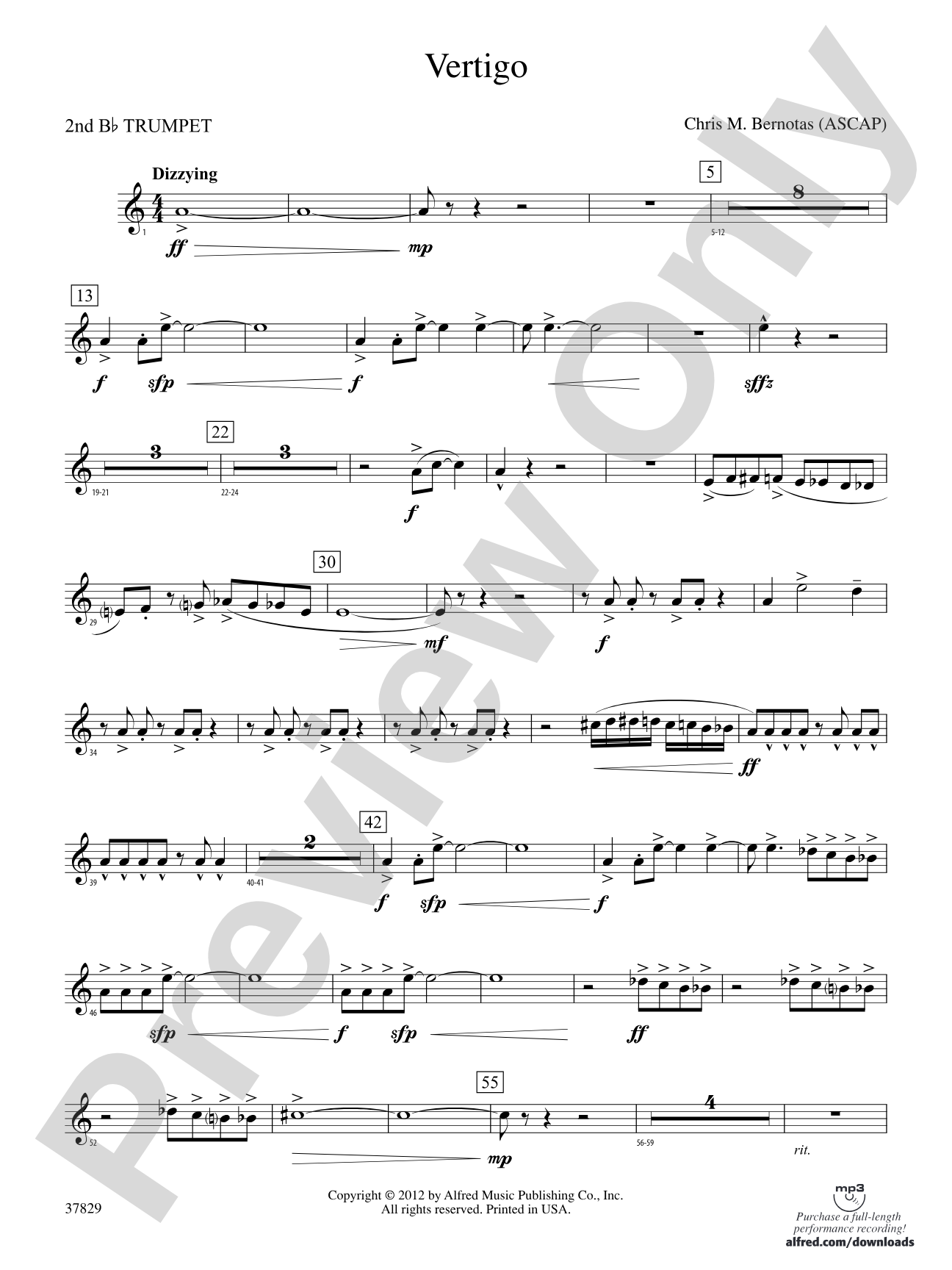Vertigo: 2nd B-flat Trumpet