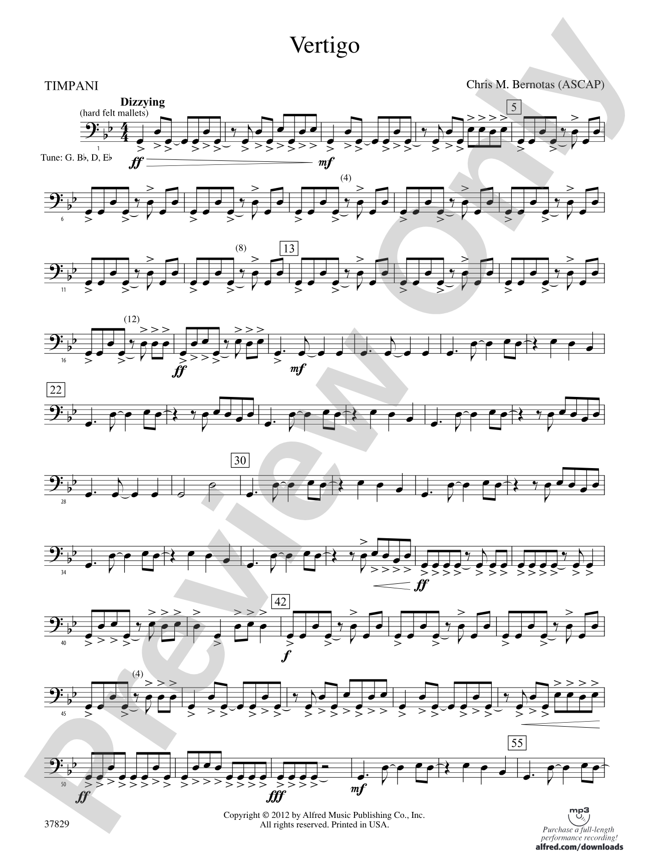 Vertigo: Timpani