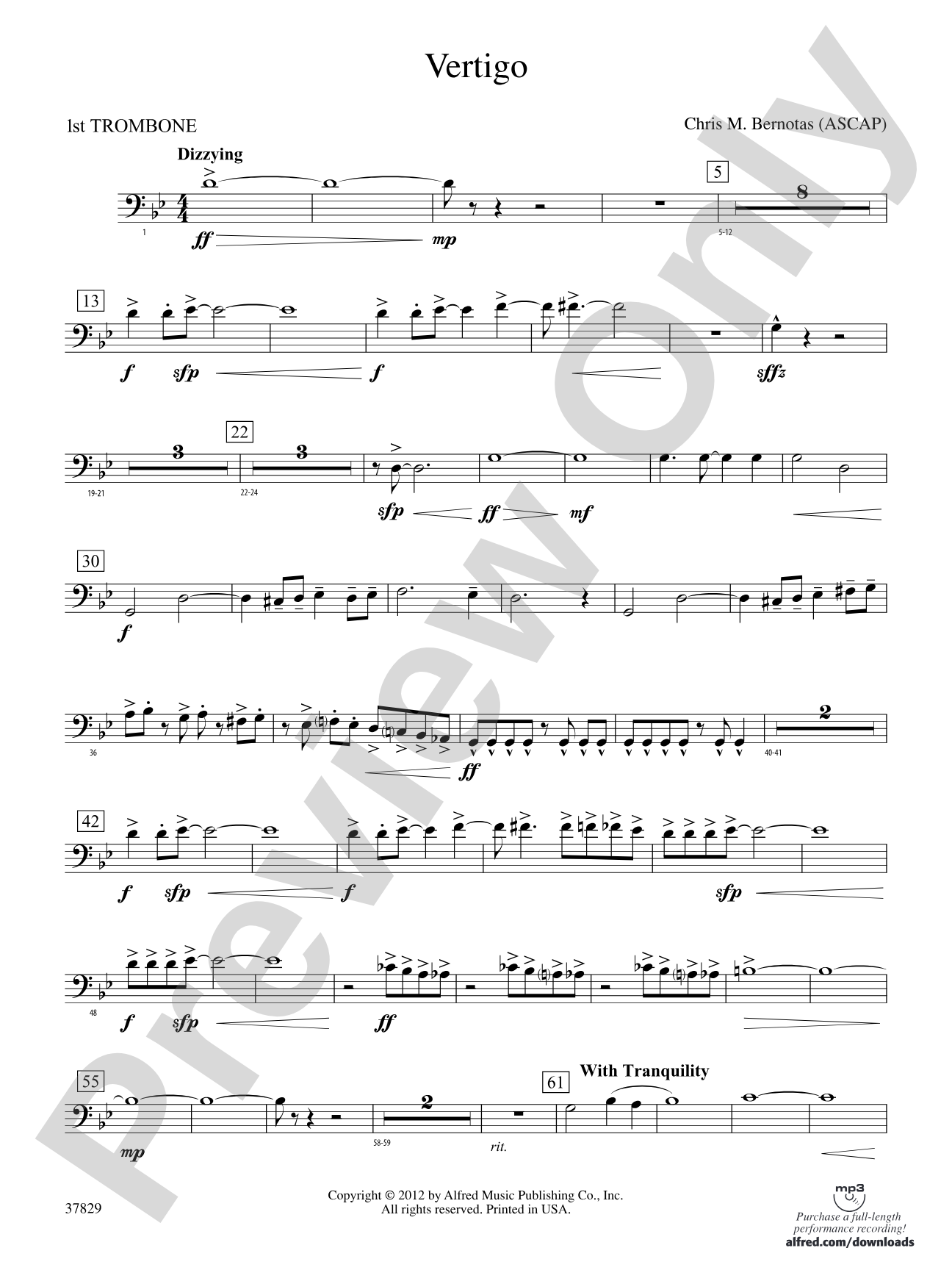 Vertigo: 1st Trombone