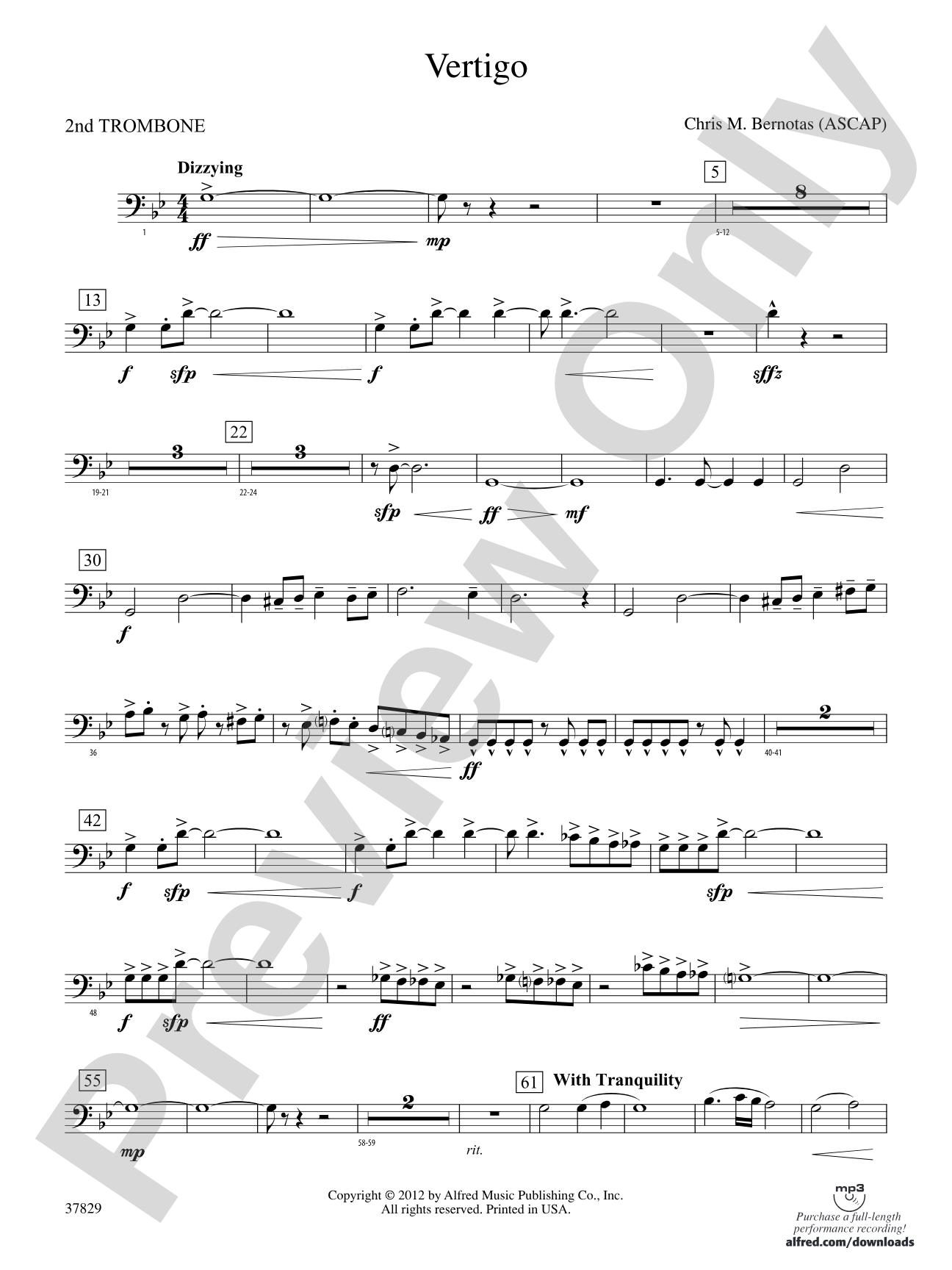 Vertigo: 2nd Trombone