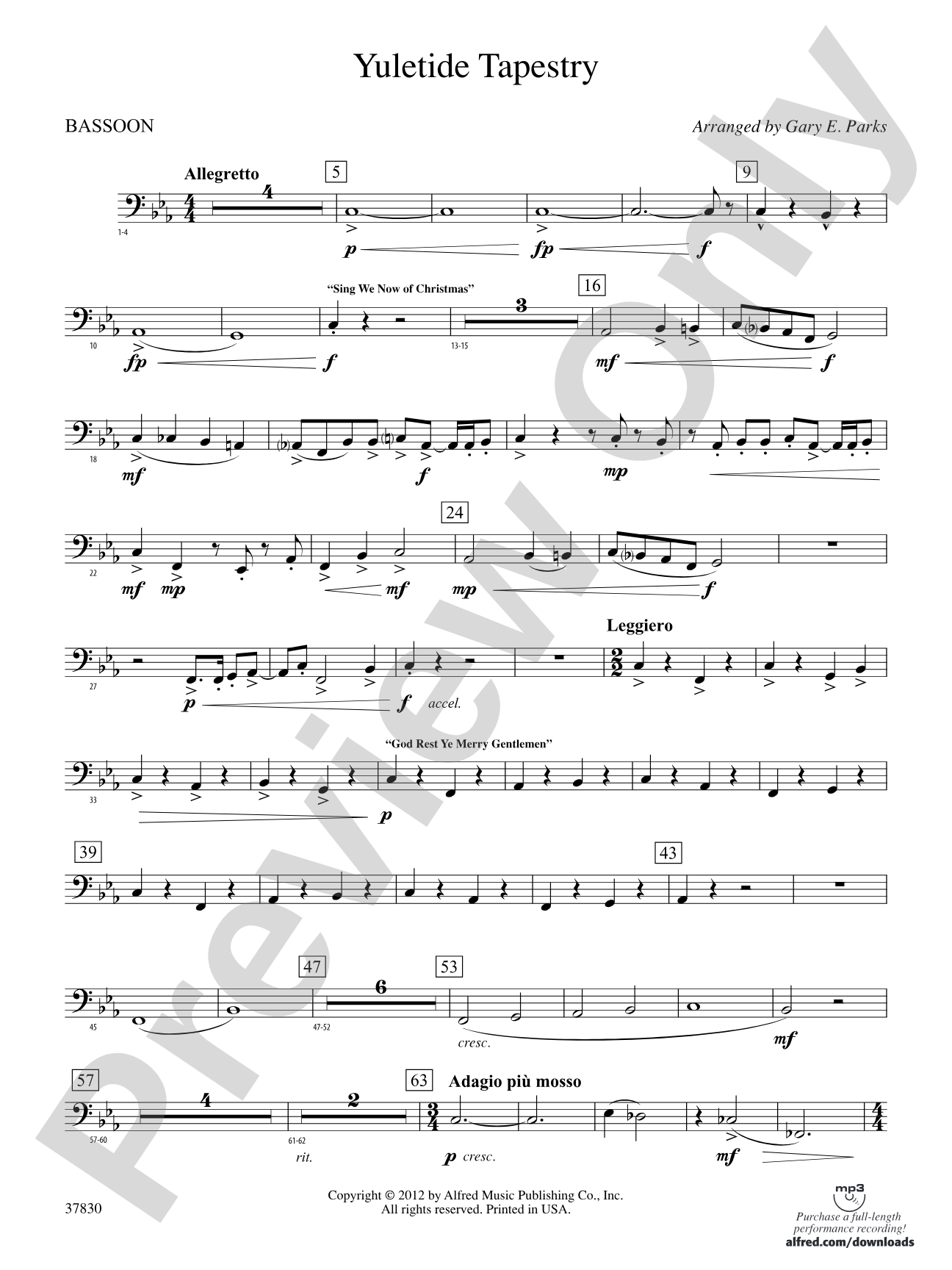 Yuletide Tapestry: Bassoon