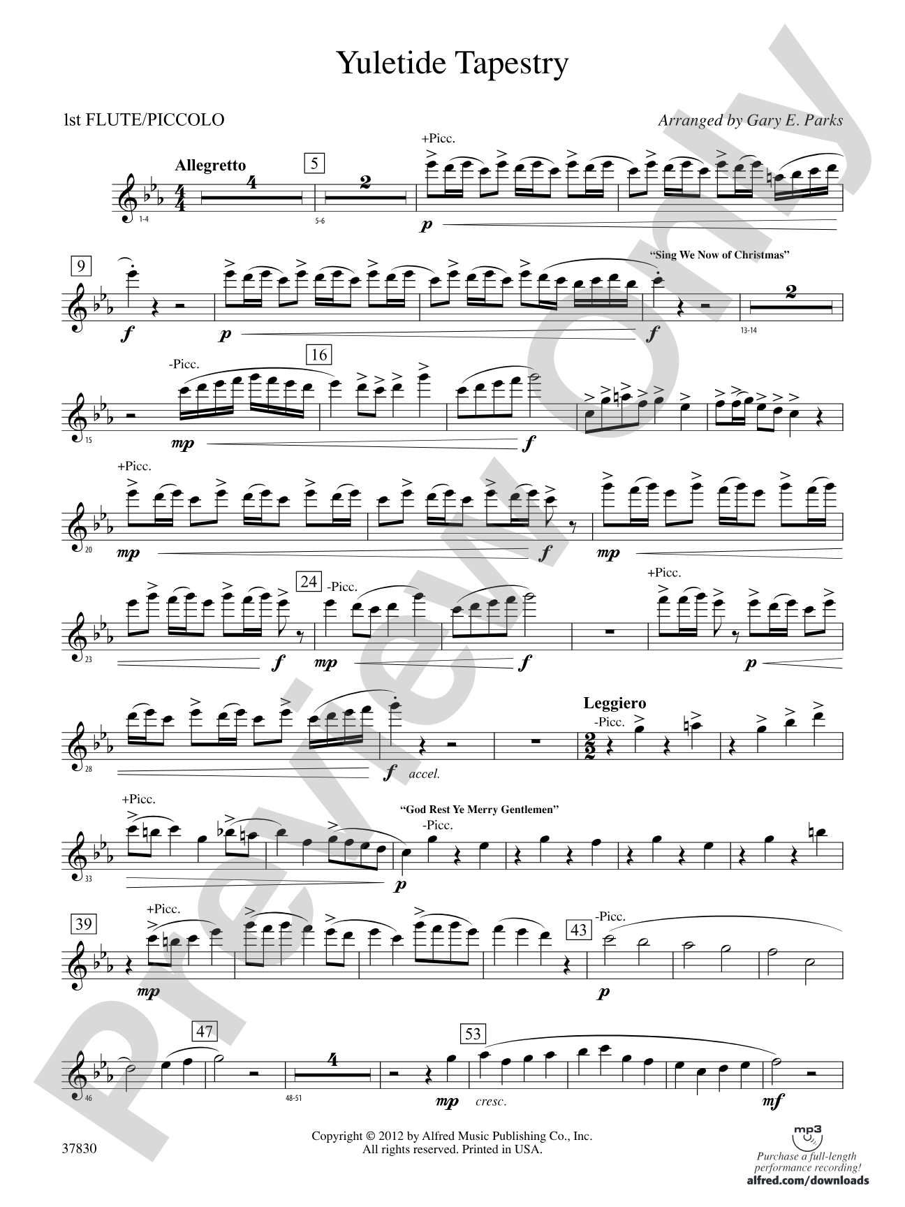 Yuletide Tapestry: Flute
