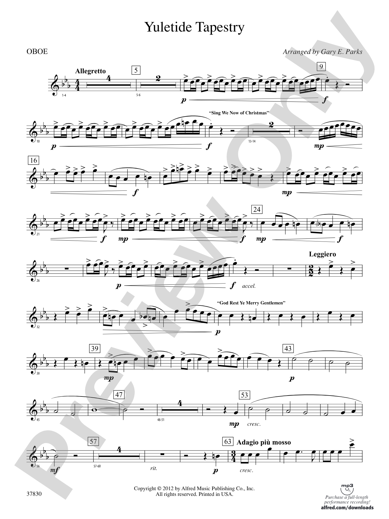 Yuletide Tapestry: Oboe