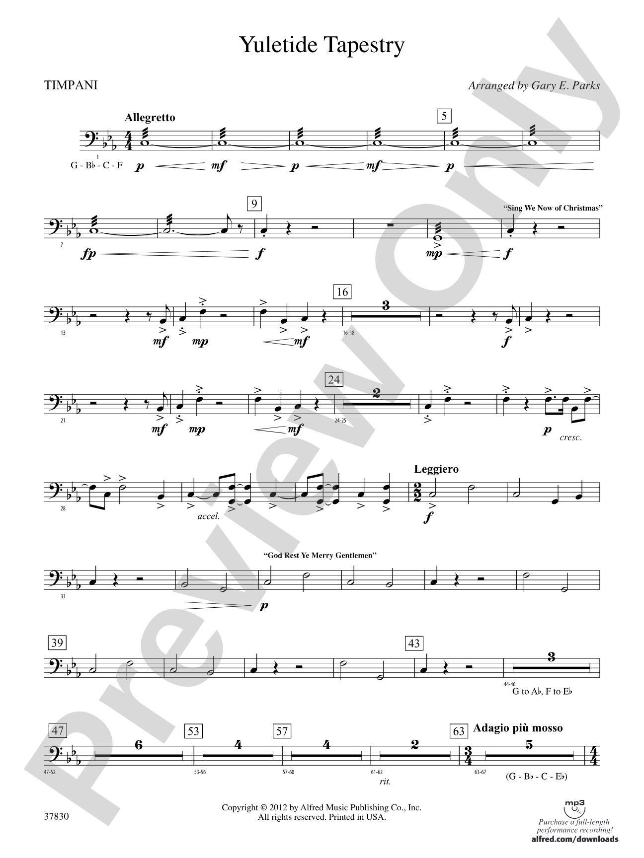 Yuletide Tapestry: Timpani