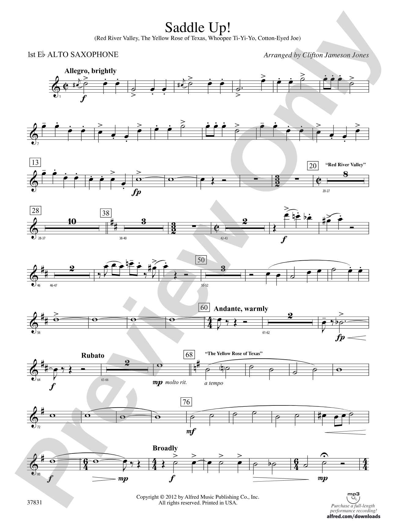 Saddle Up!: E-flat Alto Saxophone