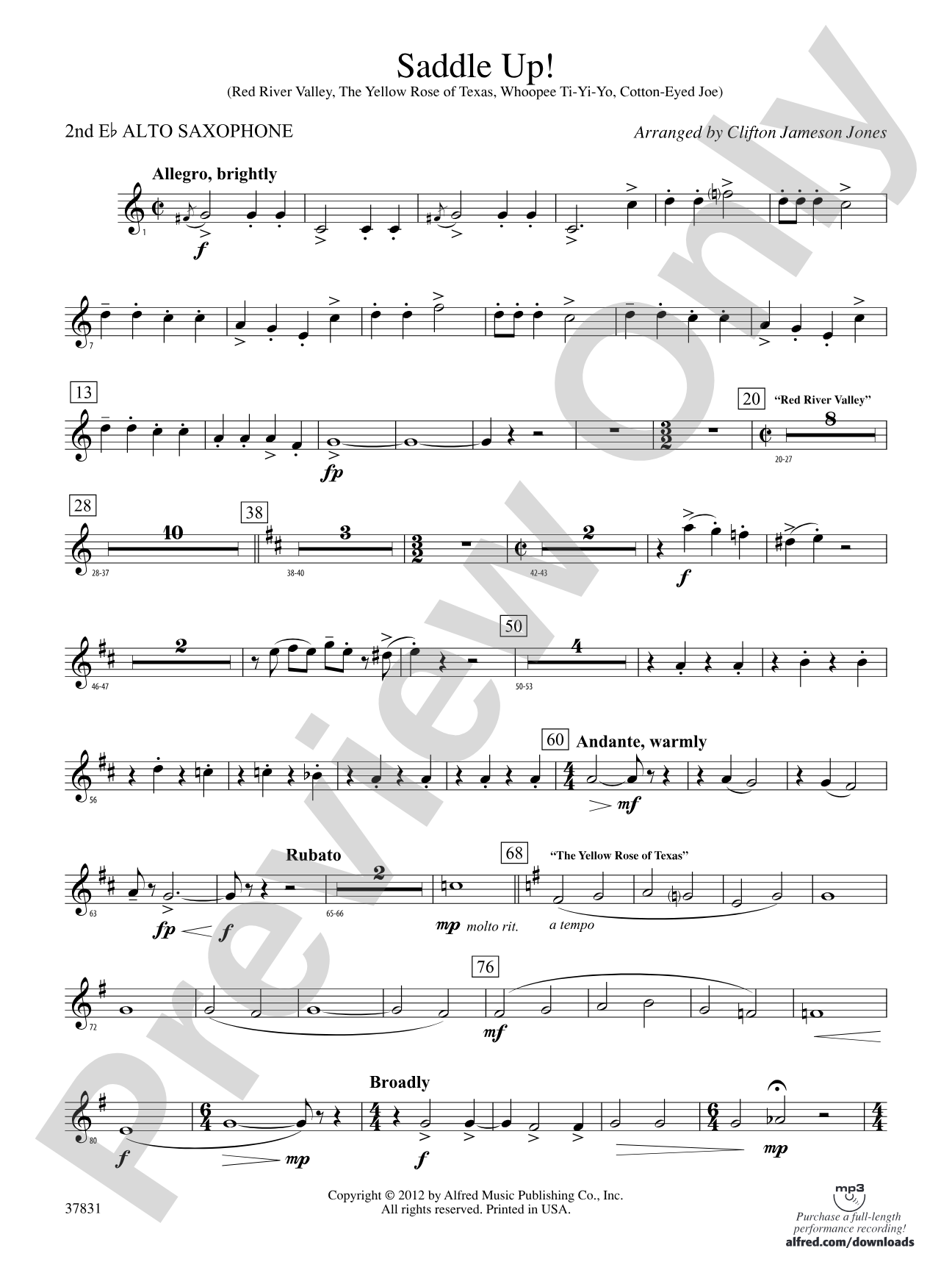 Saddle Up!: 2nd E-flat Alto Saxophone