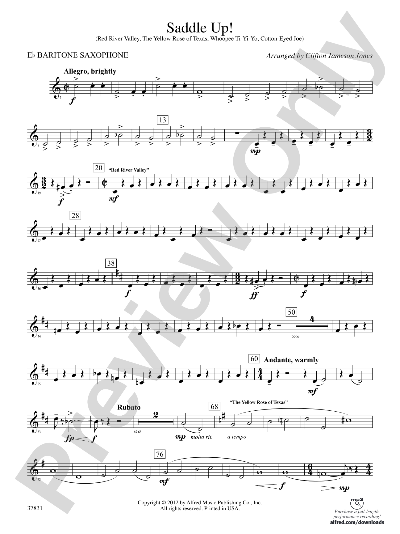 Saddle Up!: E-flat Baritone Saxophone