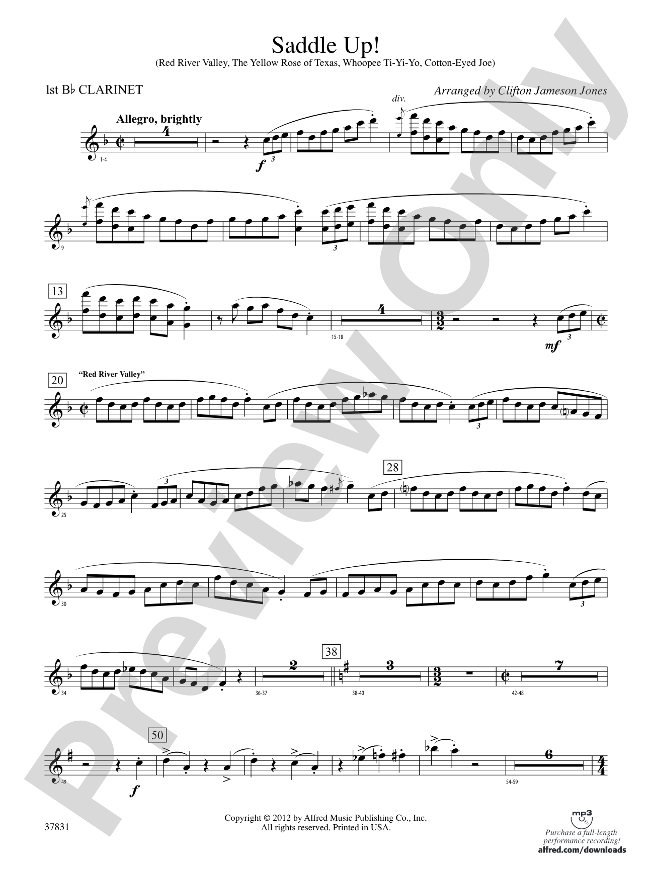 Saddle Up!: 1st B-flat Clarinet