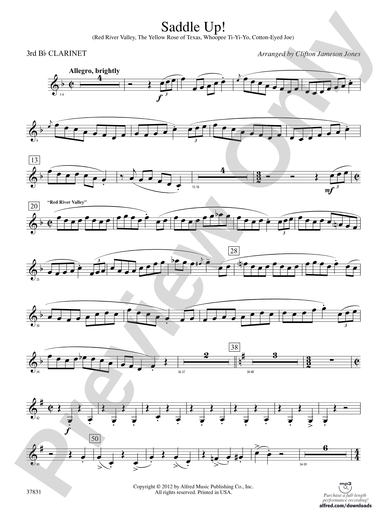 Saddle Up!: 3rd B-flat Clarinet