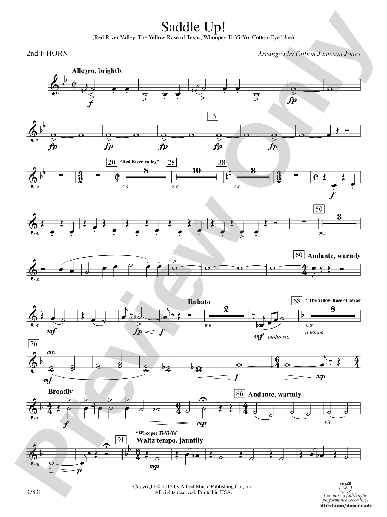 Saddle Up!: 2nd F Horn