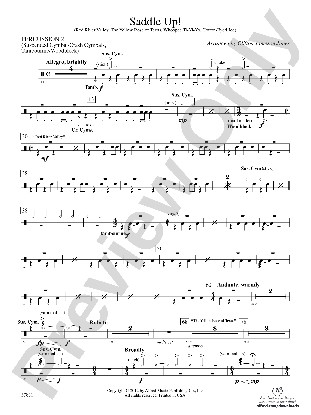 Saddle Up!: 2nd Percussion