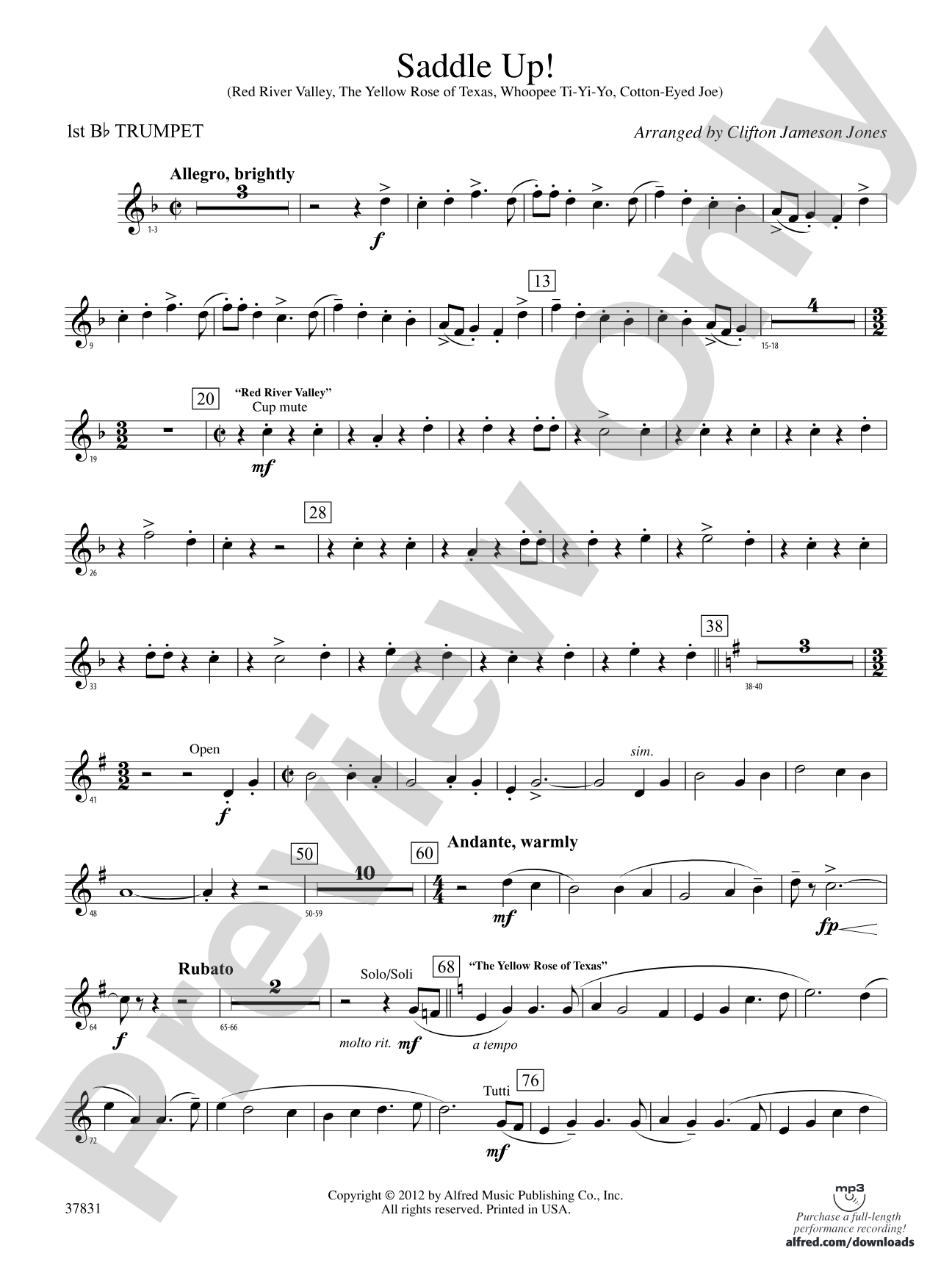 Saddle Up!: 1st B-flat Trumpet