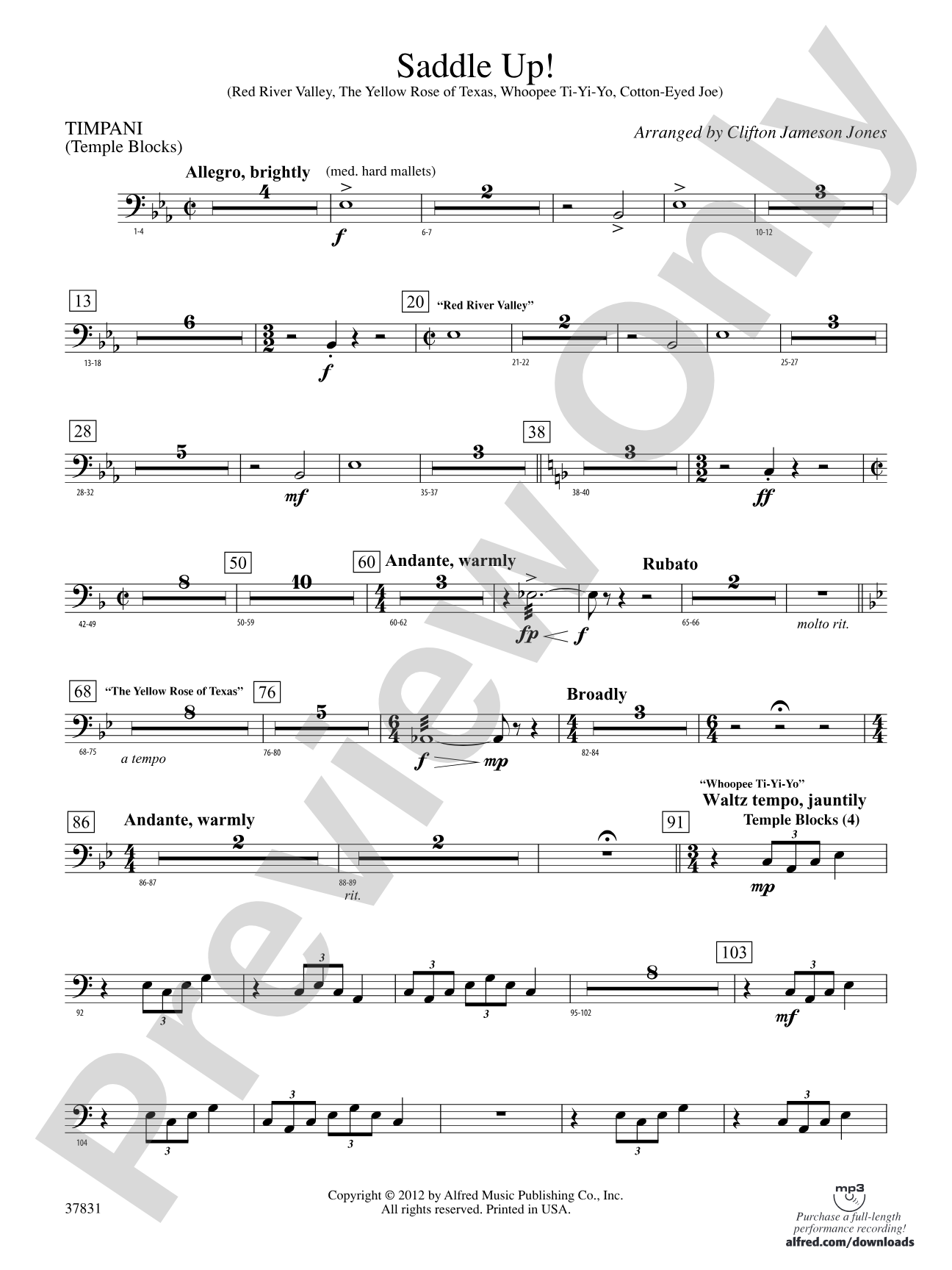 Saddle Up!: Timpani