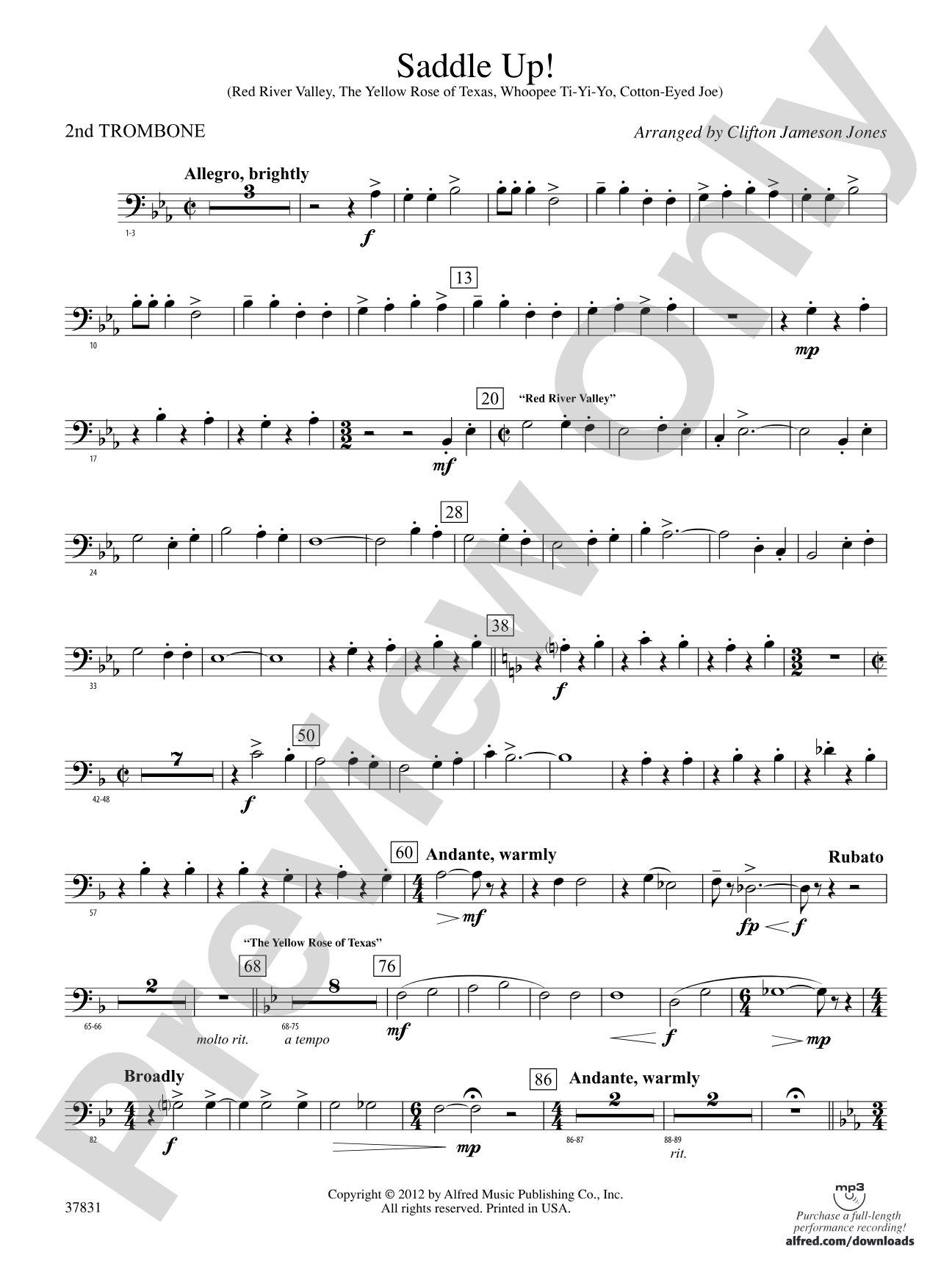 Saddle Up!: 2nd Trombone