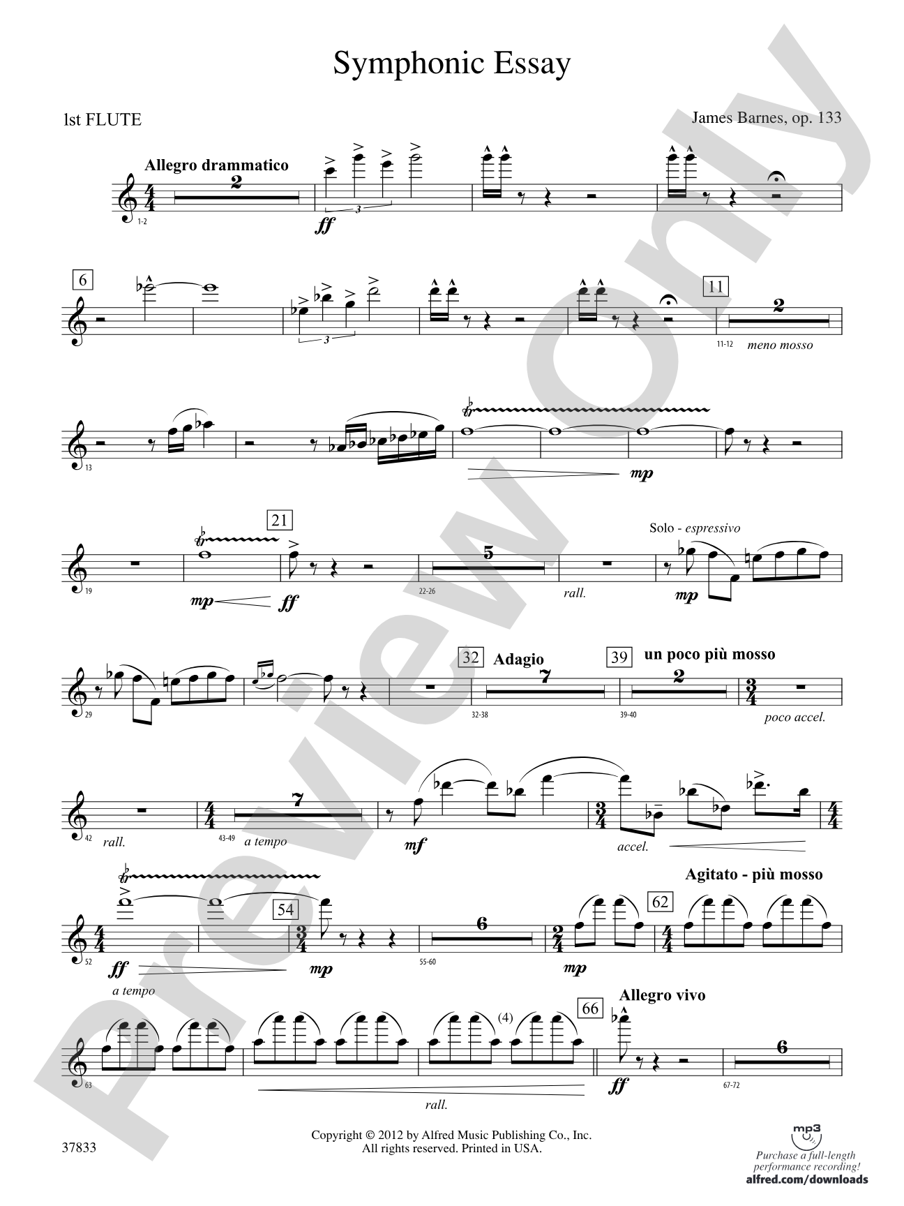 Symphonic Essay: Flute