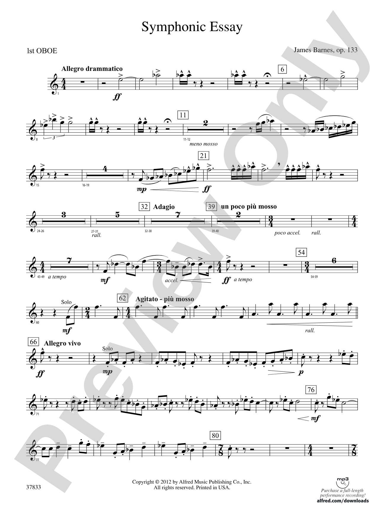 Symphonic Essay: Oboe