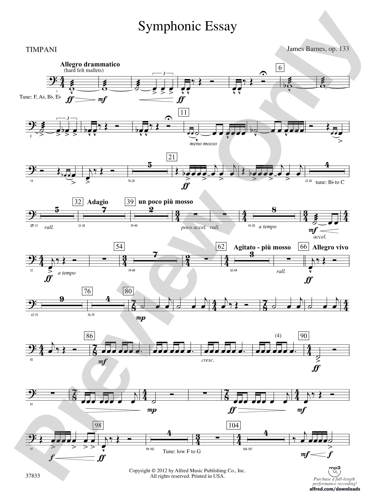 Symphonic Essay: Timpani