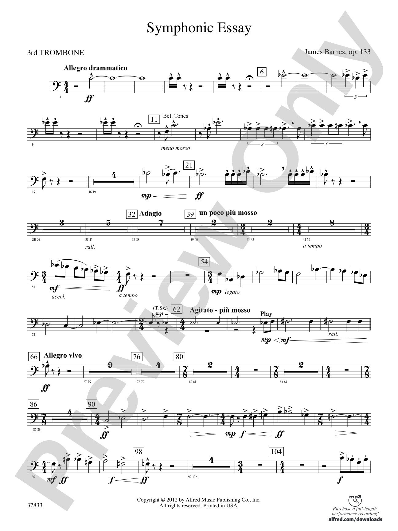 Symphonic Essay: 3rd Trombone