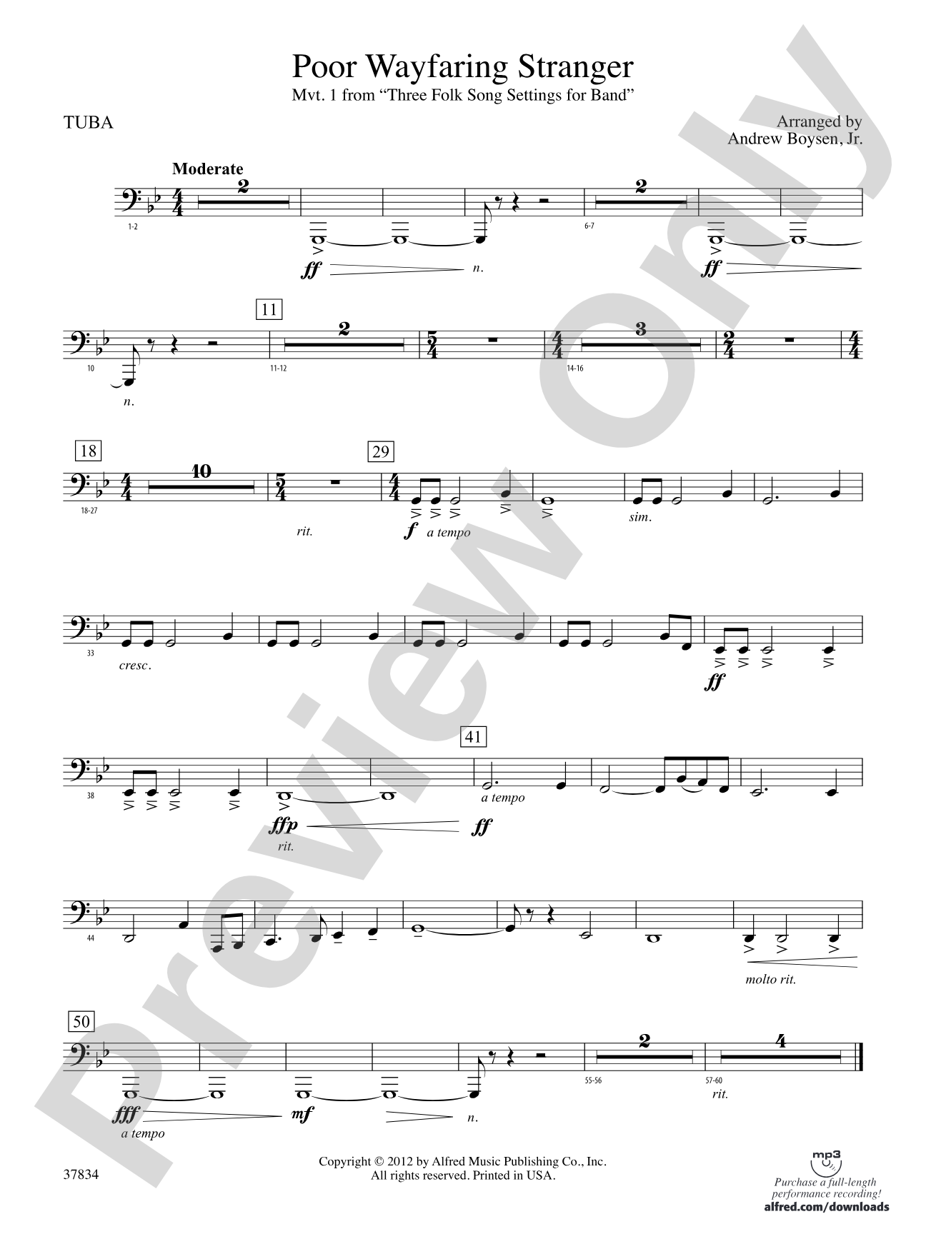 Poor Wayfaring Stranger: Tuba