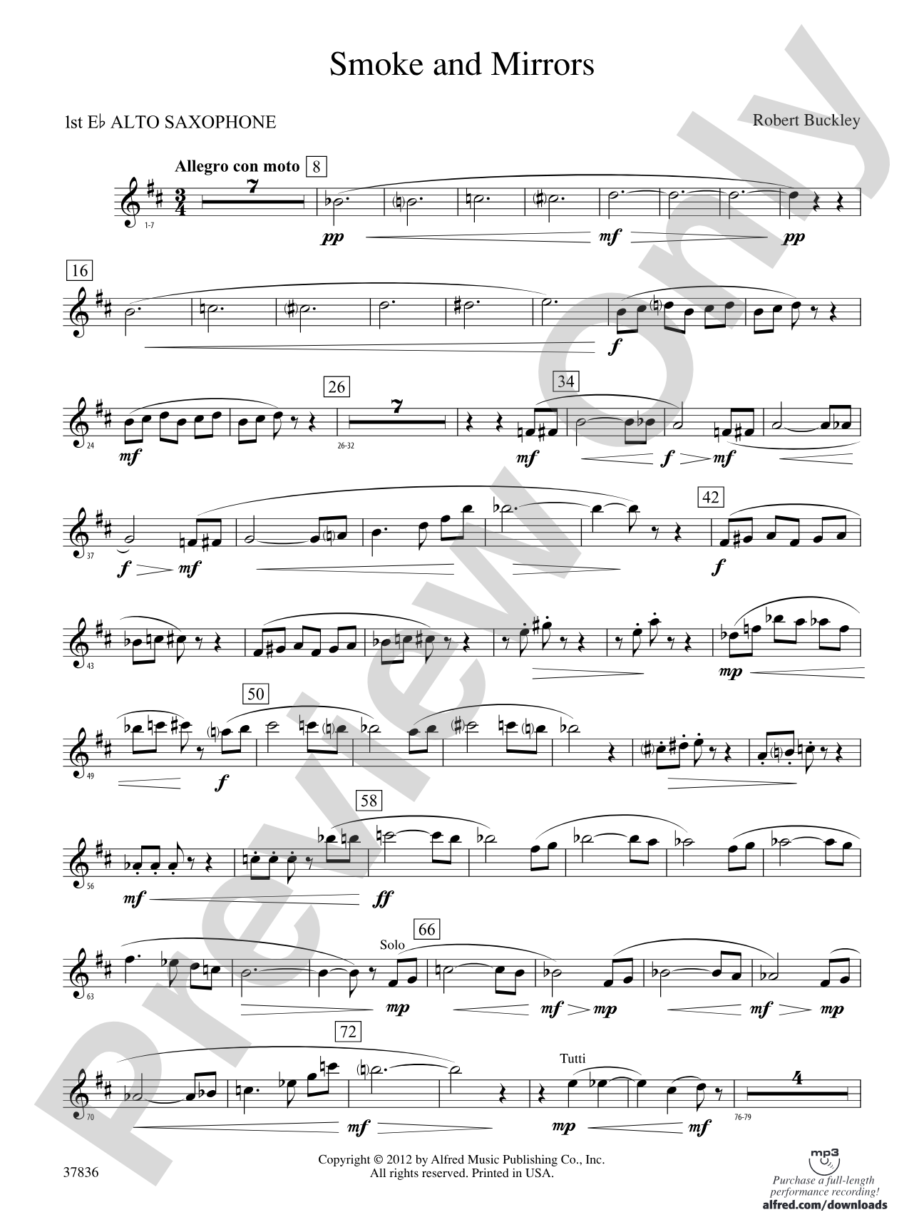 Smoke and Mirrors: E-flat Alto Saxophone