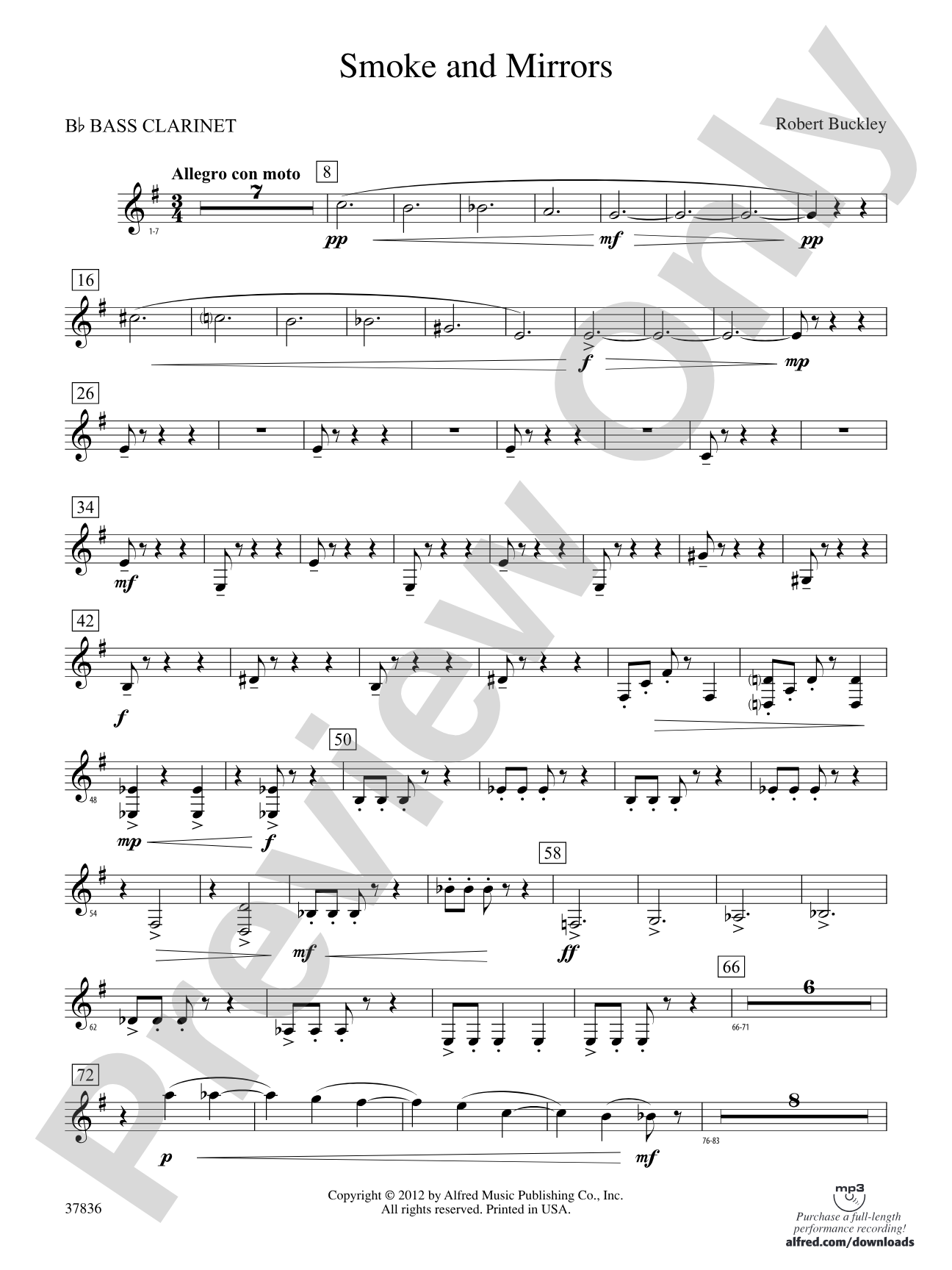 Smoke and Mirrors: B-flat Bass Clarinet