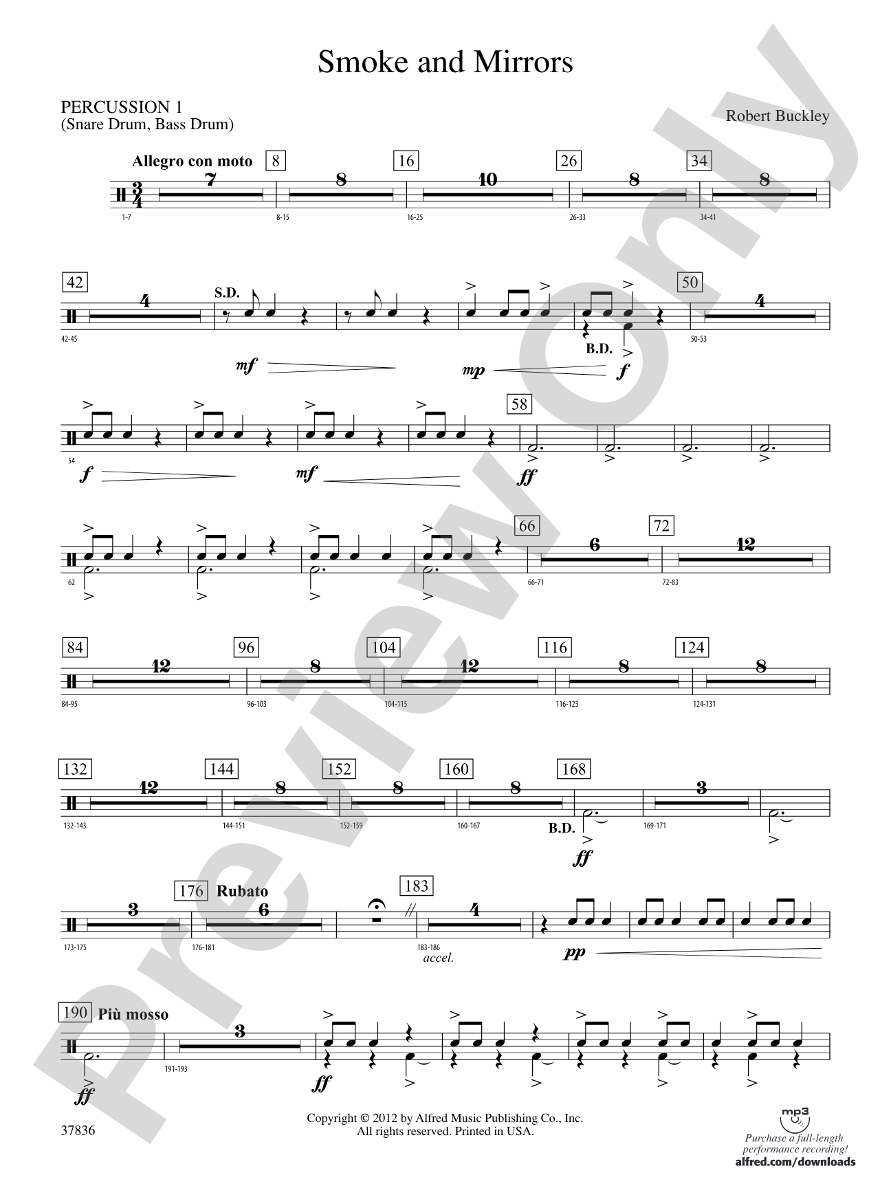 Smoke and Mirrors: 1st Percussion
