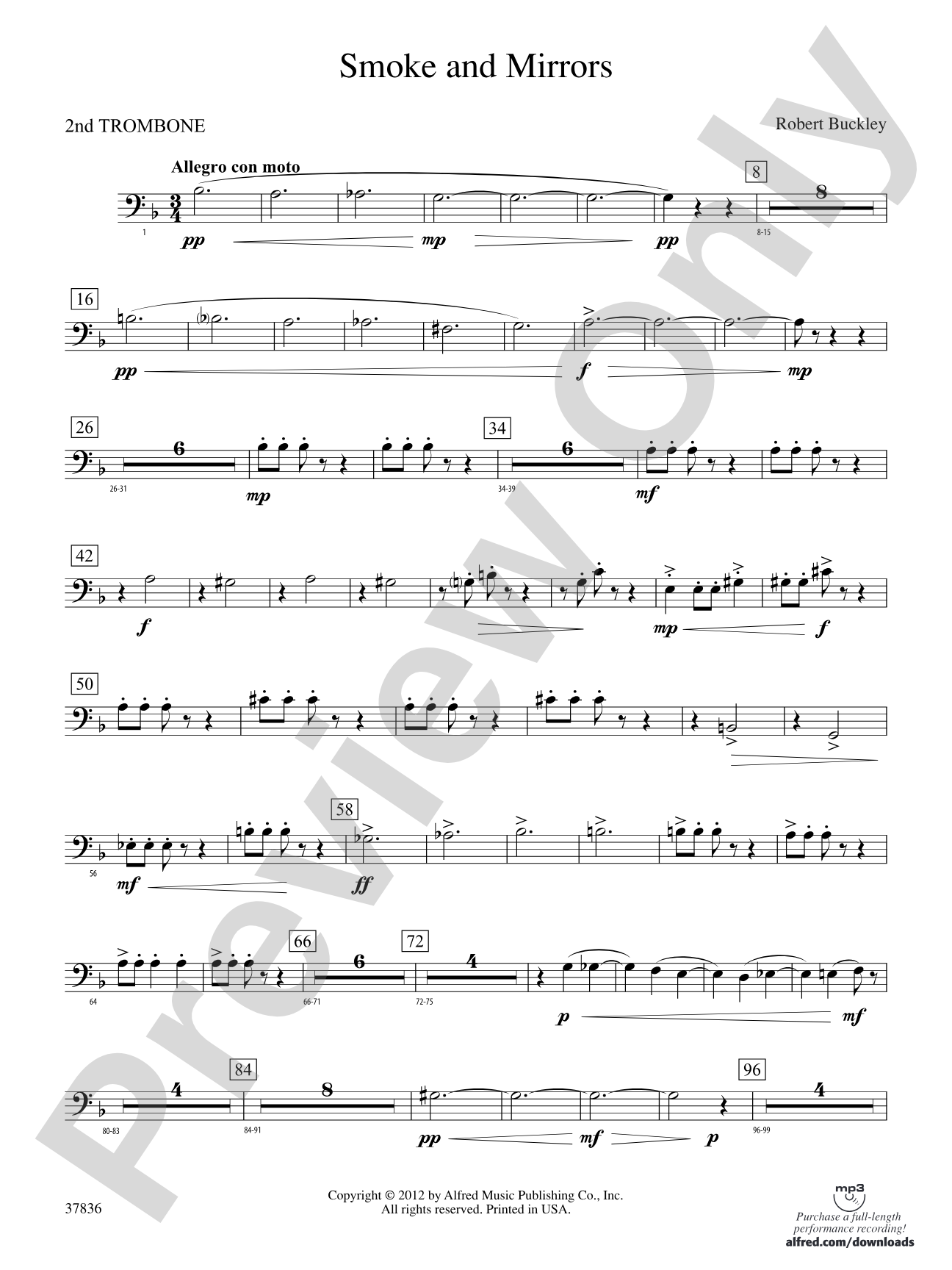 Smoke and Mirrors: 2nd Trombone