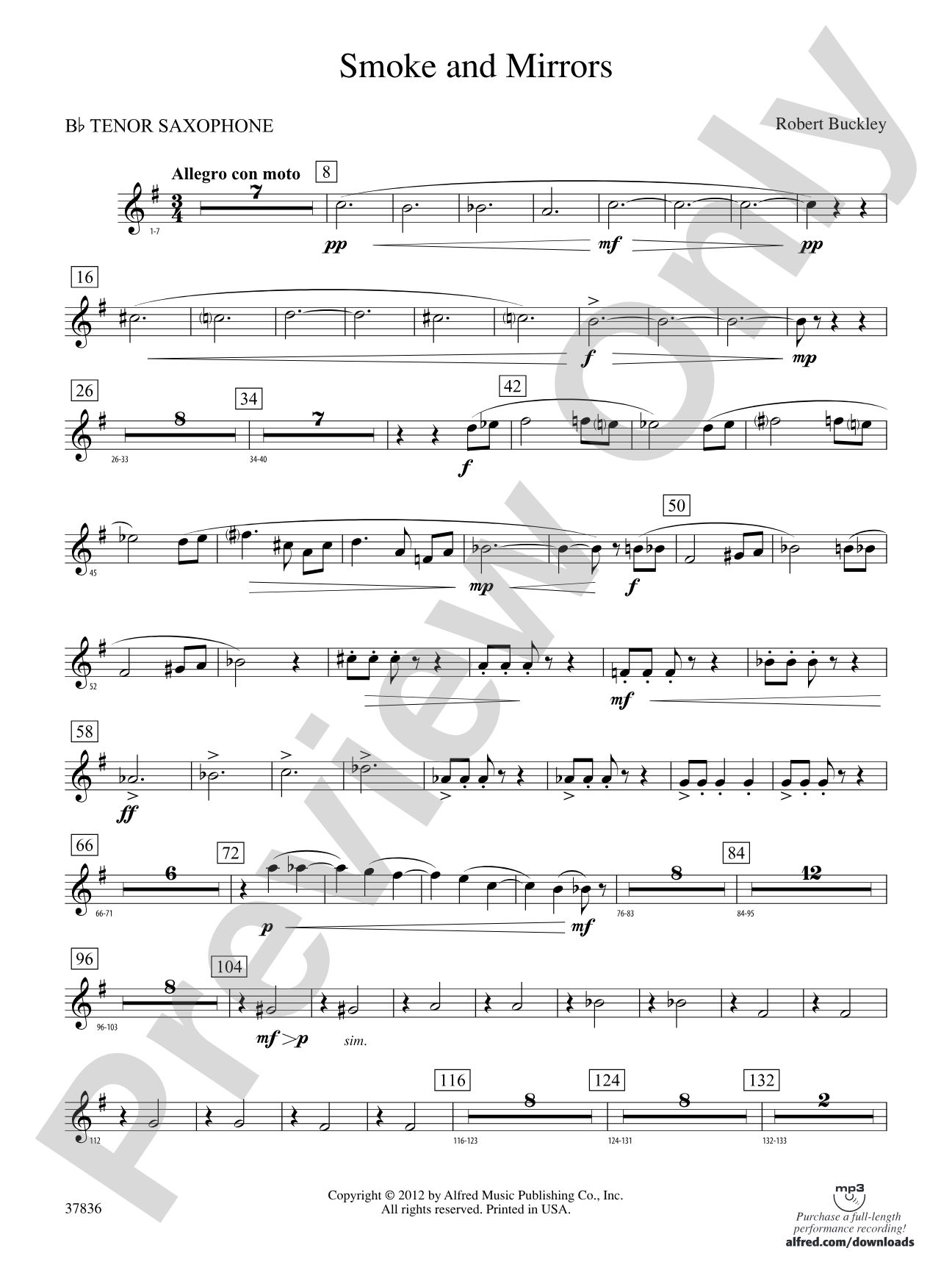 Smoke and Mirrors: B-flat Tenor Saxophone