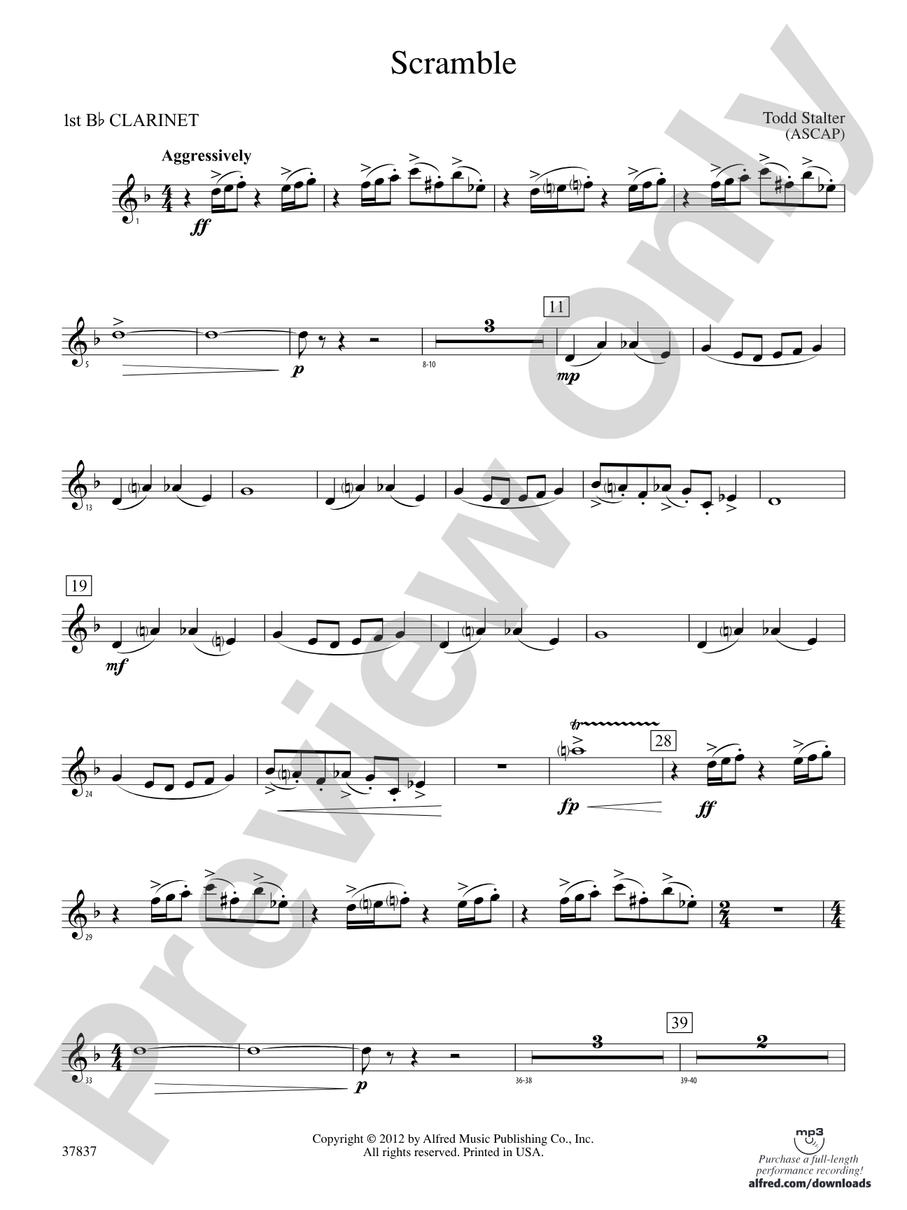 Scramble: 1st B-flat Clarinet