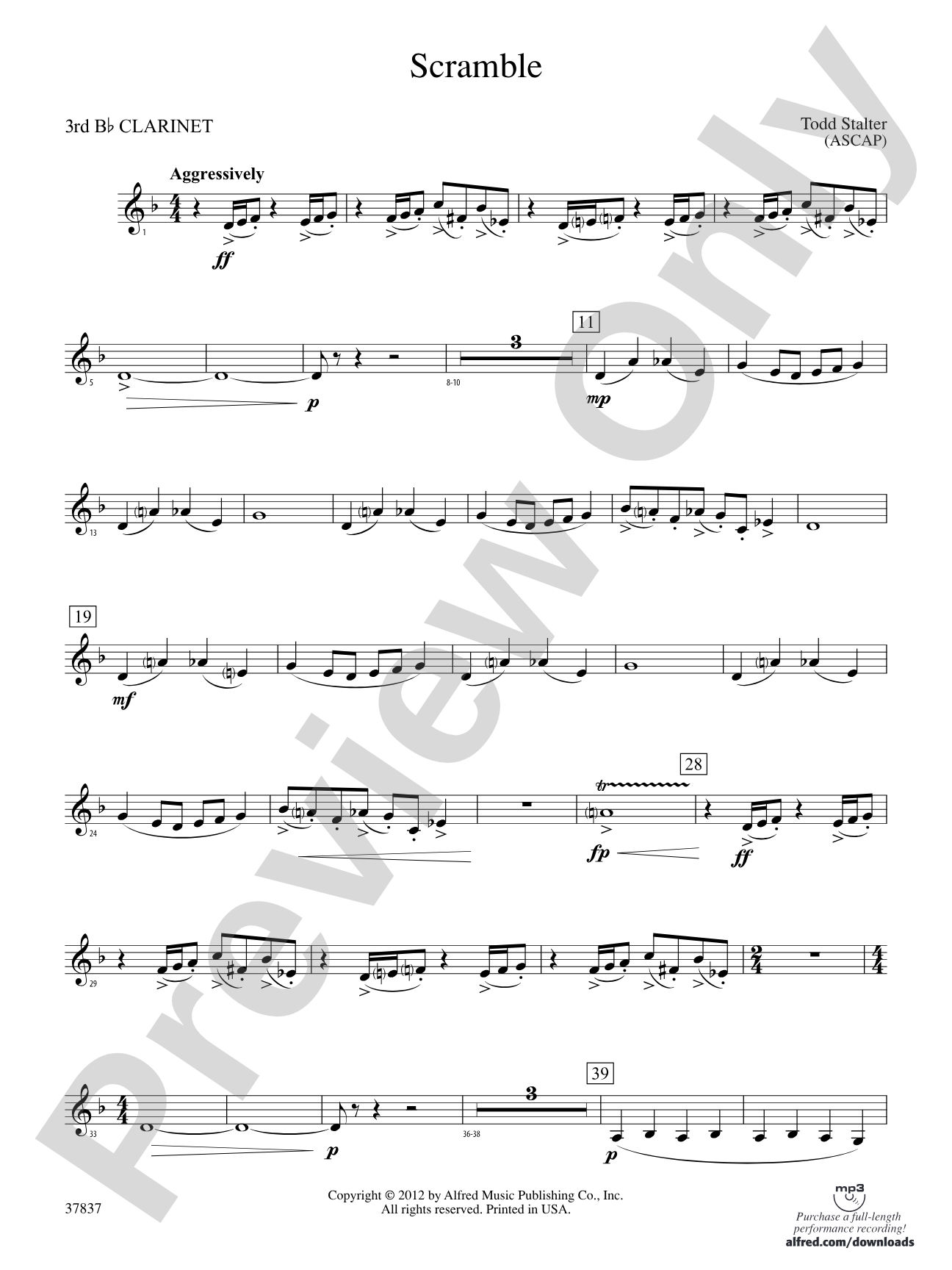 Scramble: 3rd B-flat Clarinet