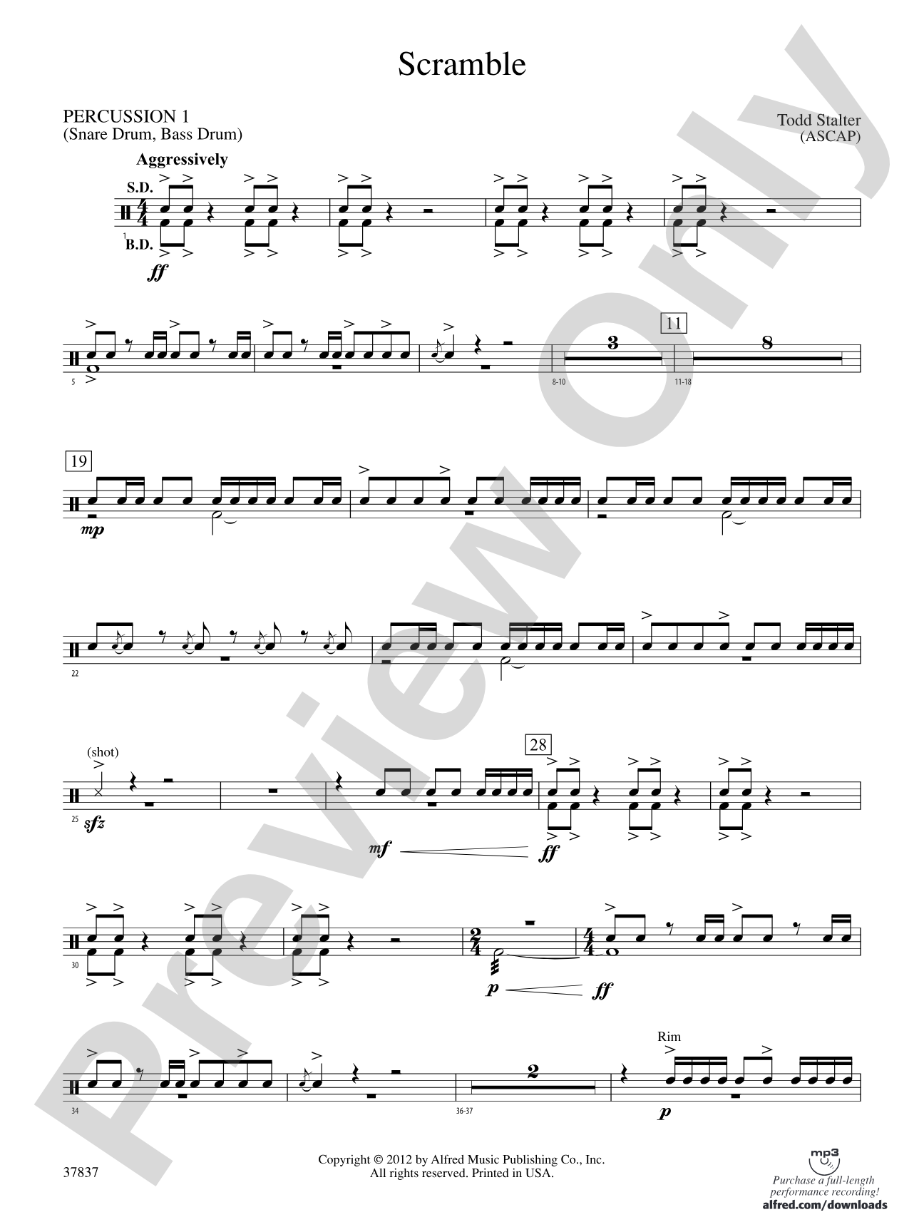 Scramble: 1st Percussion