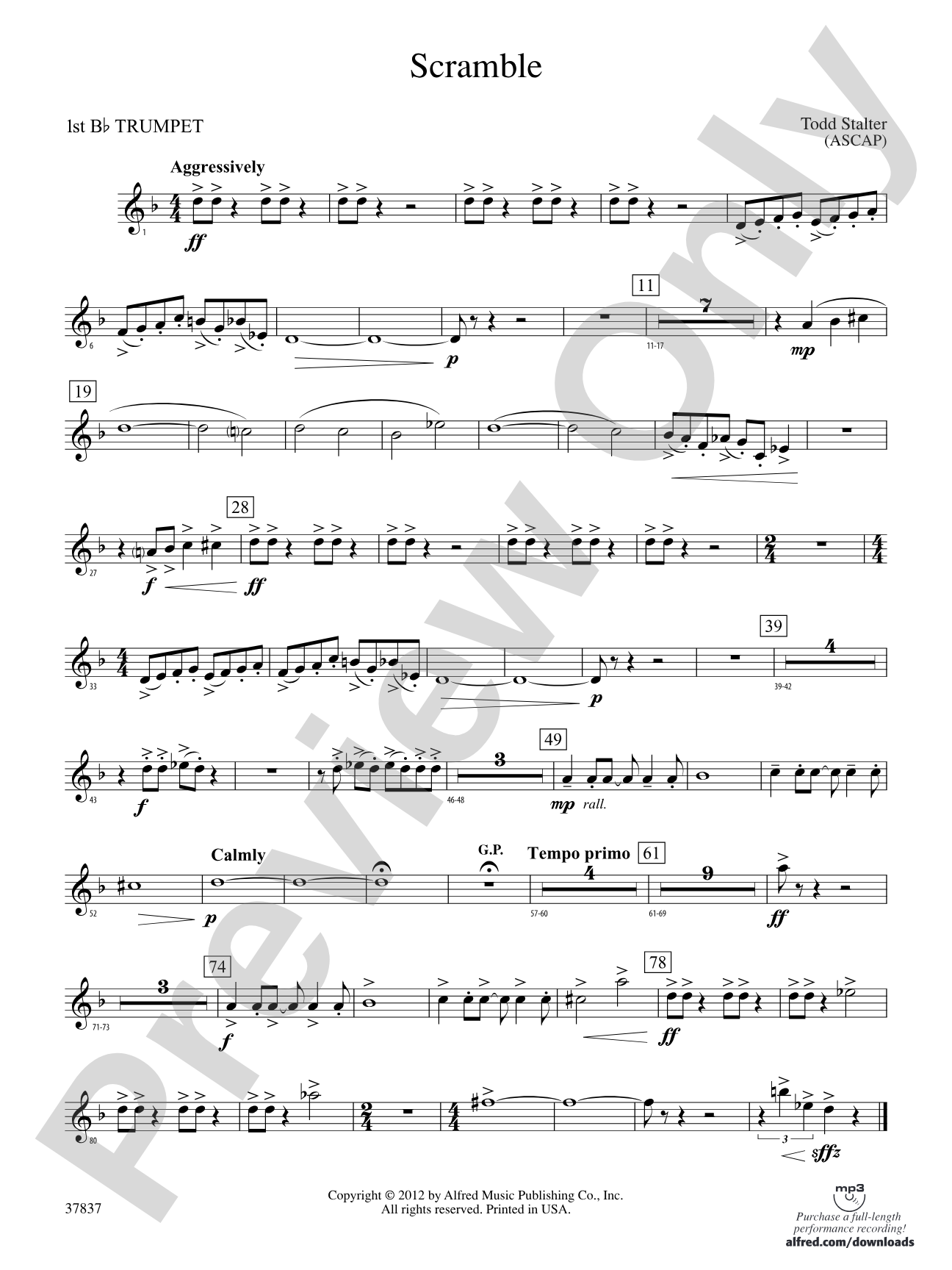 Scramble: 1st B-flat Trumpet