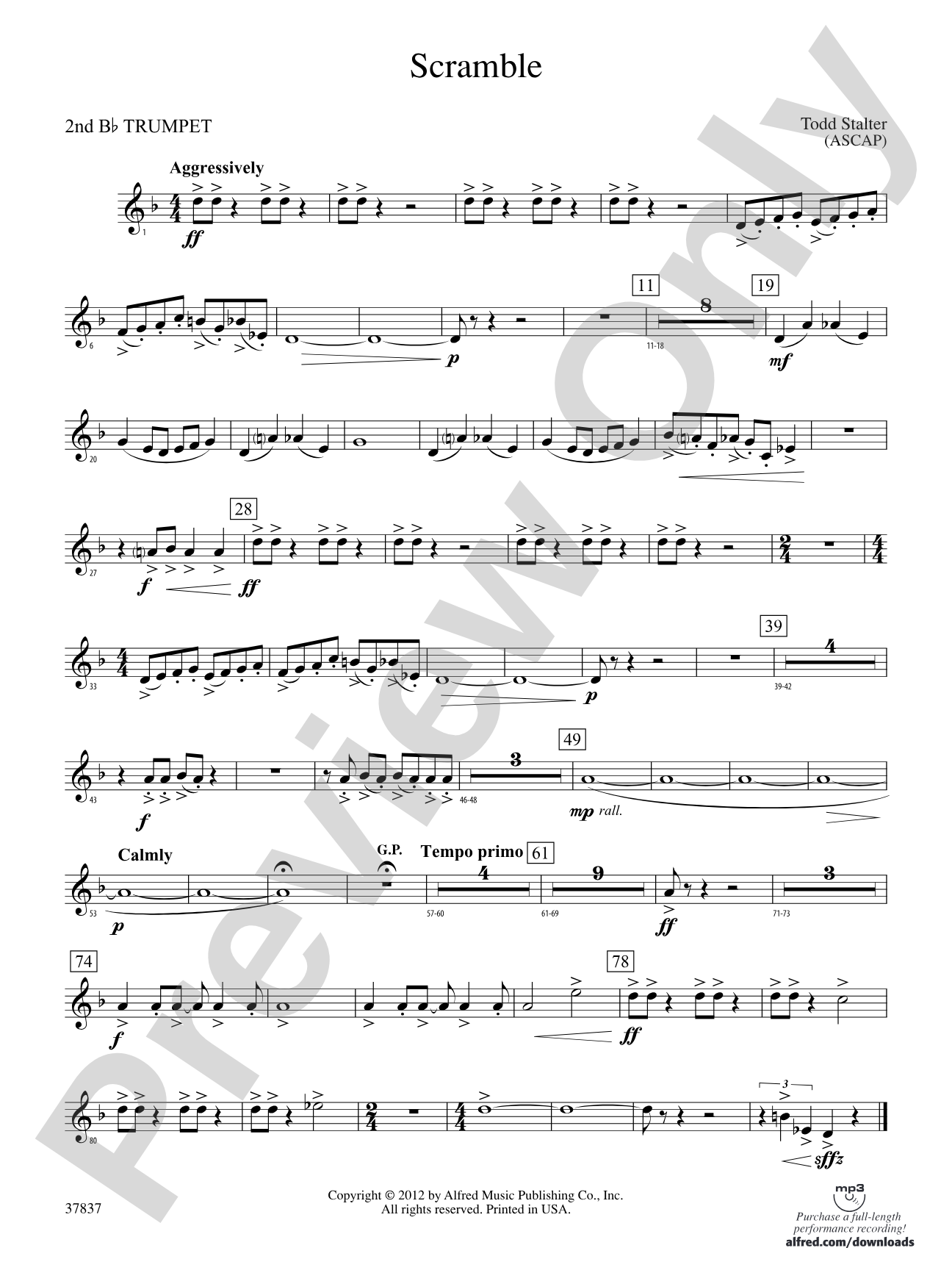 Scramble: 2nd B-flat Trumpet