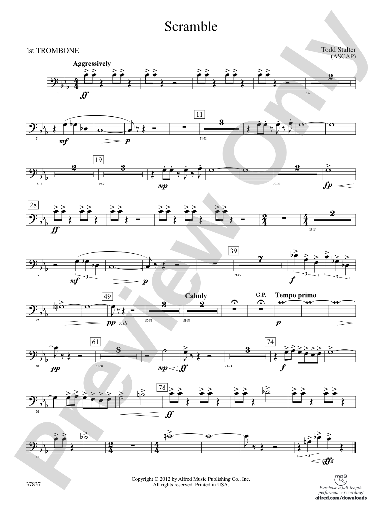 Scramble: 1st Trombone
