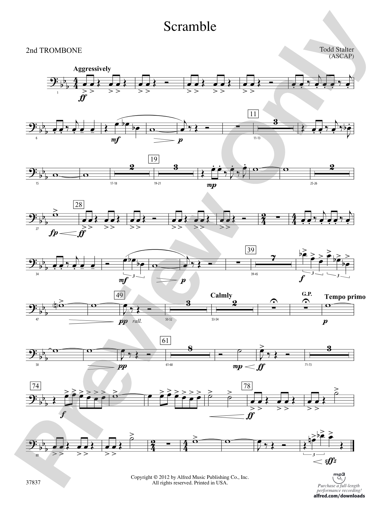 Scramble: 2nd Trombone