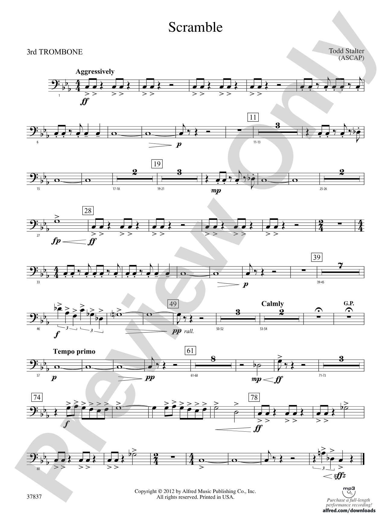 Scramble: 3rd Trombone
