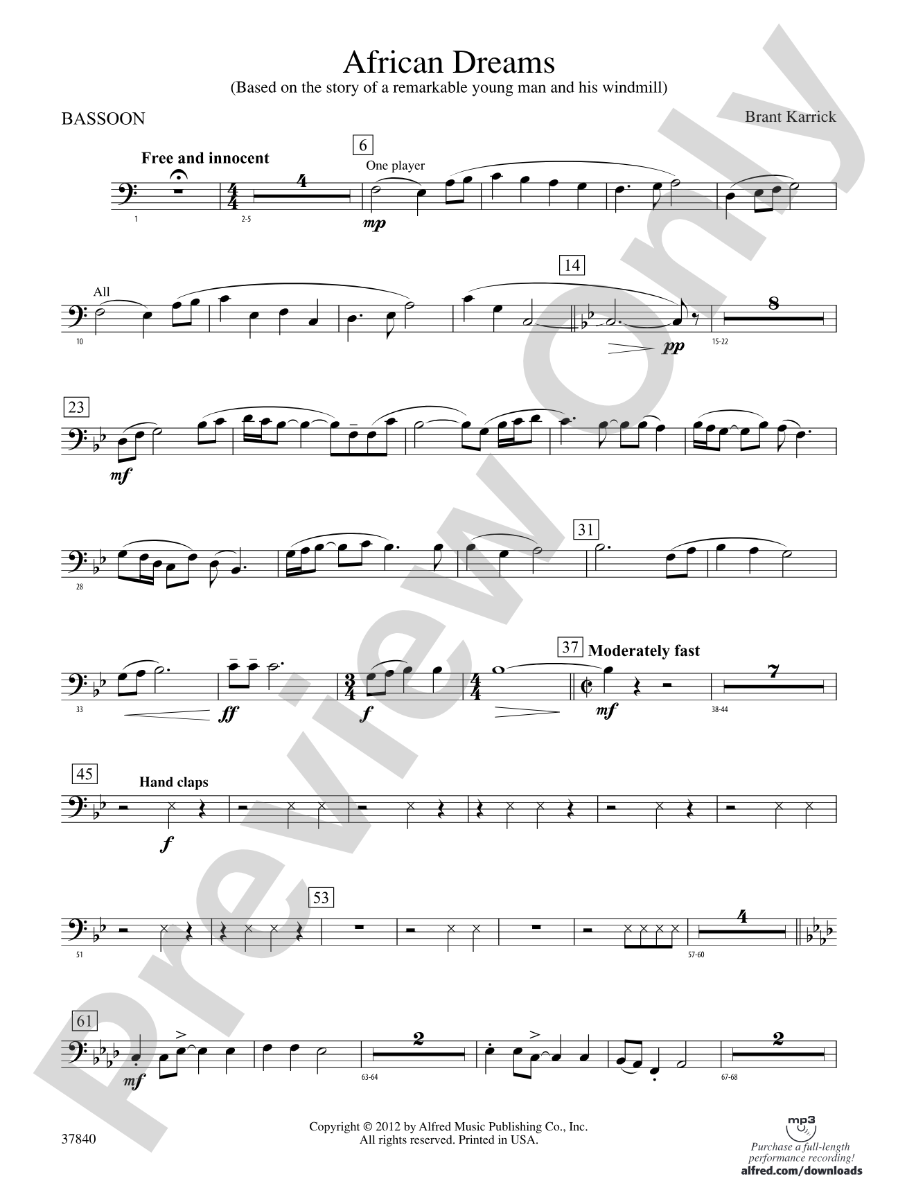 African Dreams: Bassoon