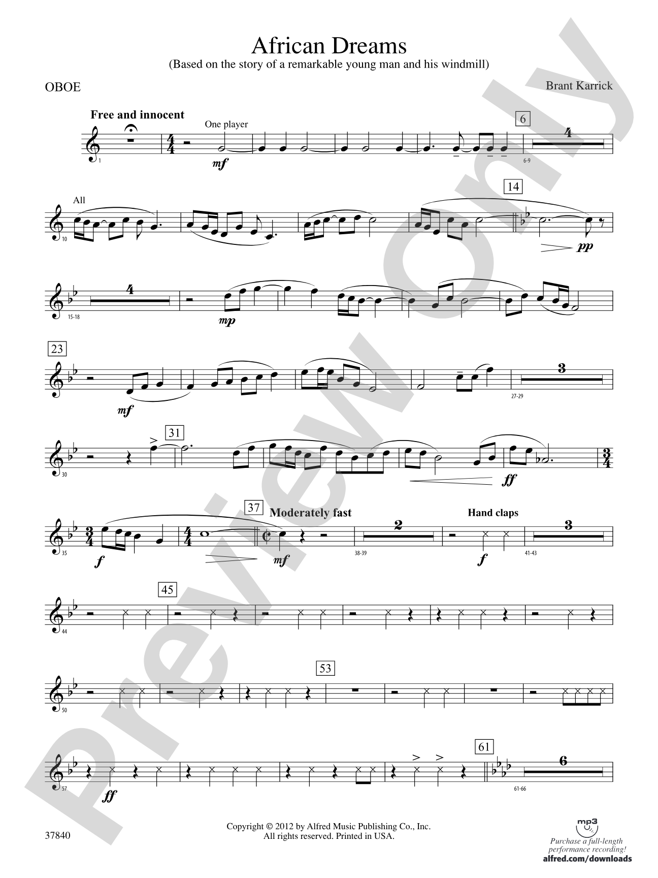 African Dreams: Oboe