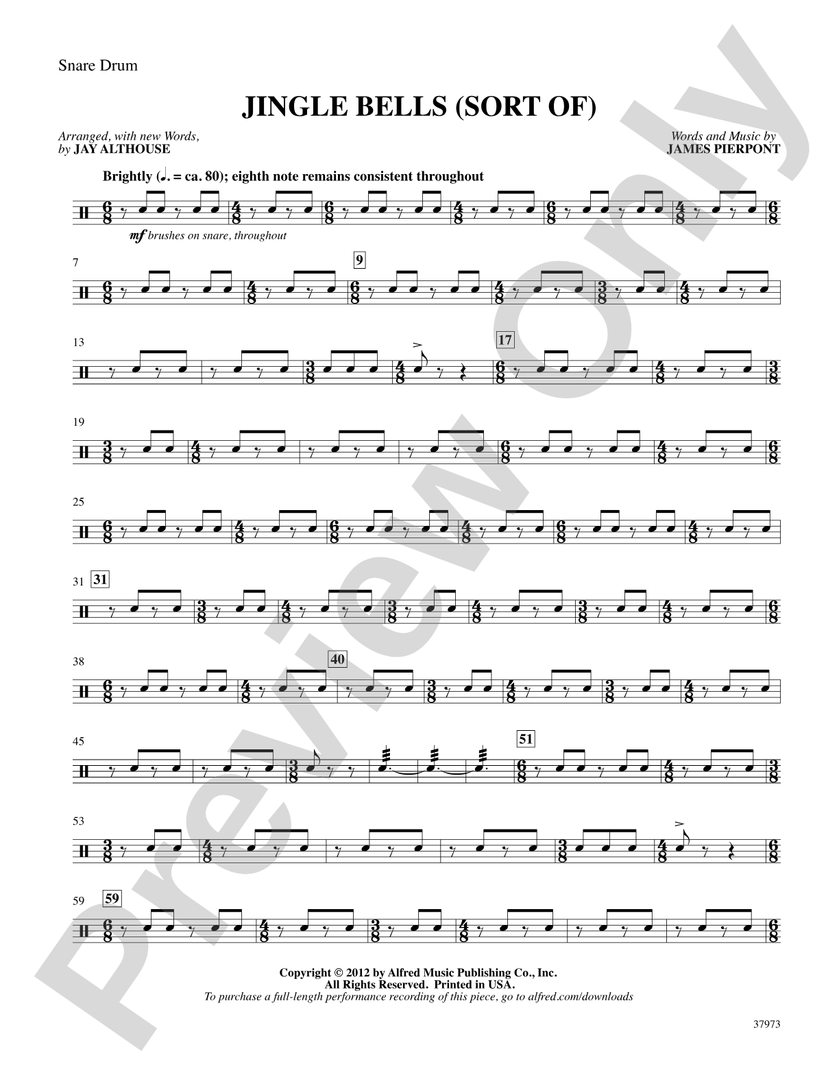 Jingle Bells (Sort Of): Drums: Choral SoundPax