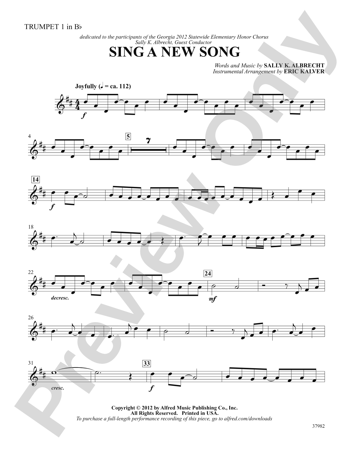 Sing a New Song: 1st B-flat Trumpet: Choral SoundPax