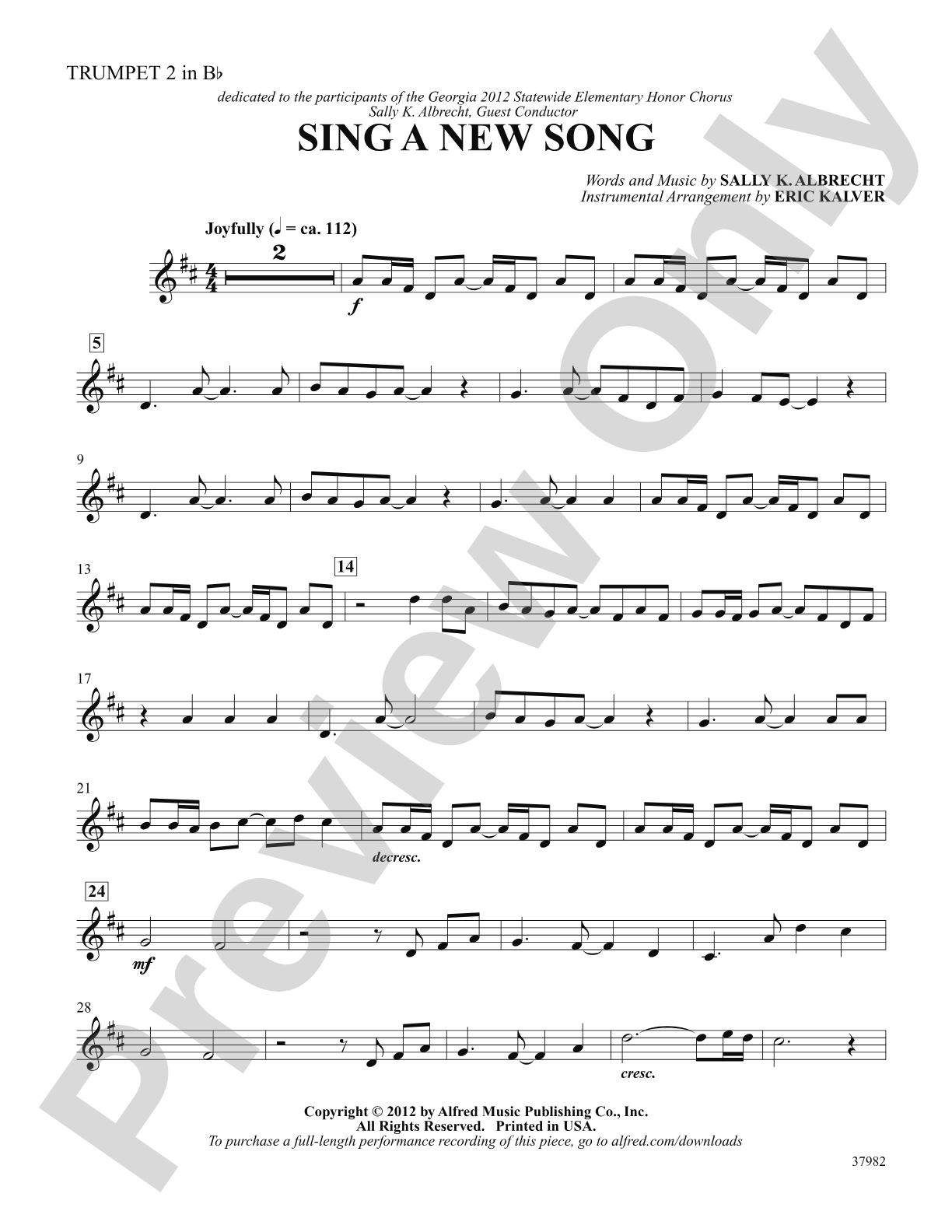 Sing a New Song: 2nd B-flat Trumpet: Choral SoundPax