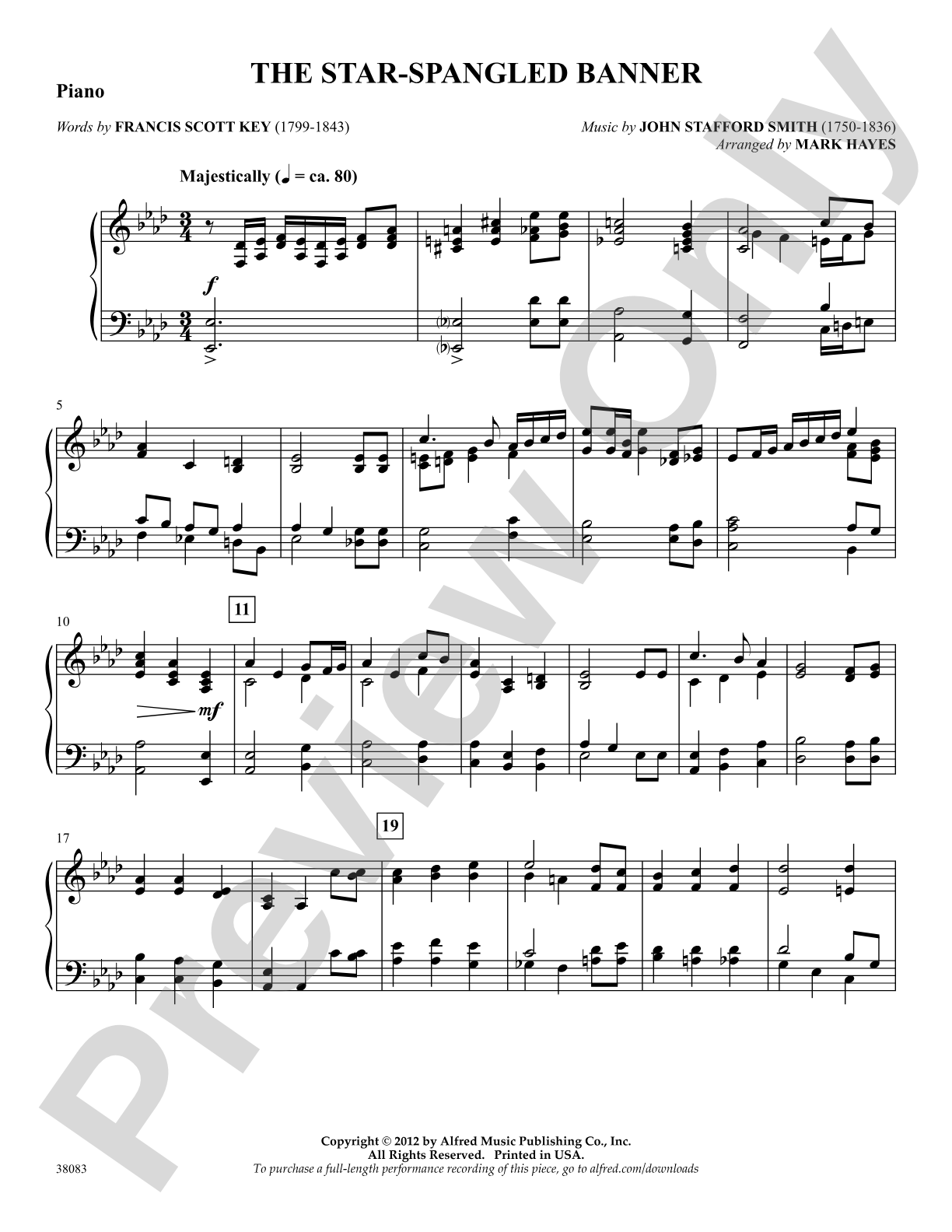 The Star-Spangled Banner: Piano Accompaniment: Choral SoundPax