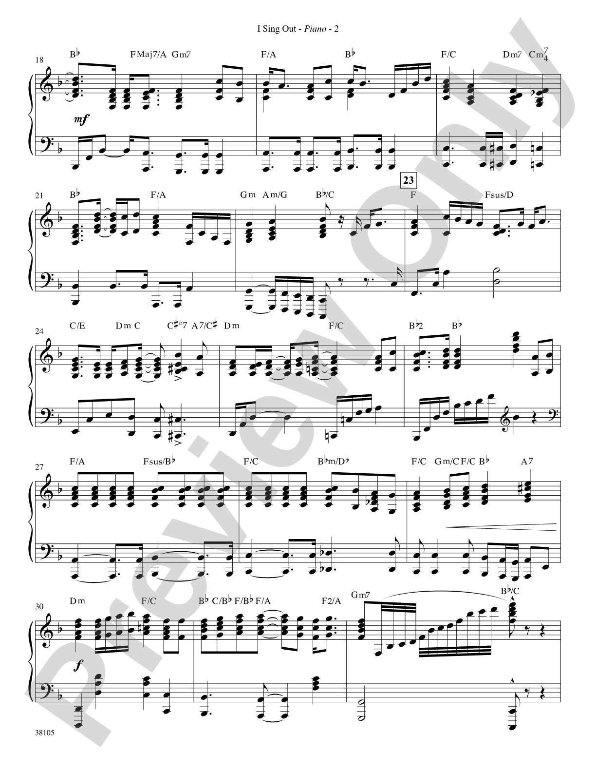 I Sing Out: Piano Accompaniment: Choral SoundPax