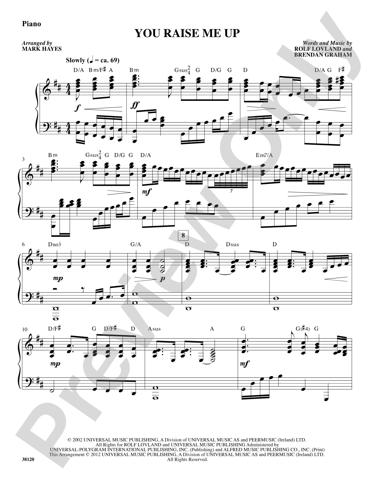 You Raise Me Up: Piano Accompaniment: Choral SoundPax